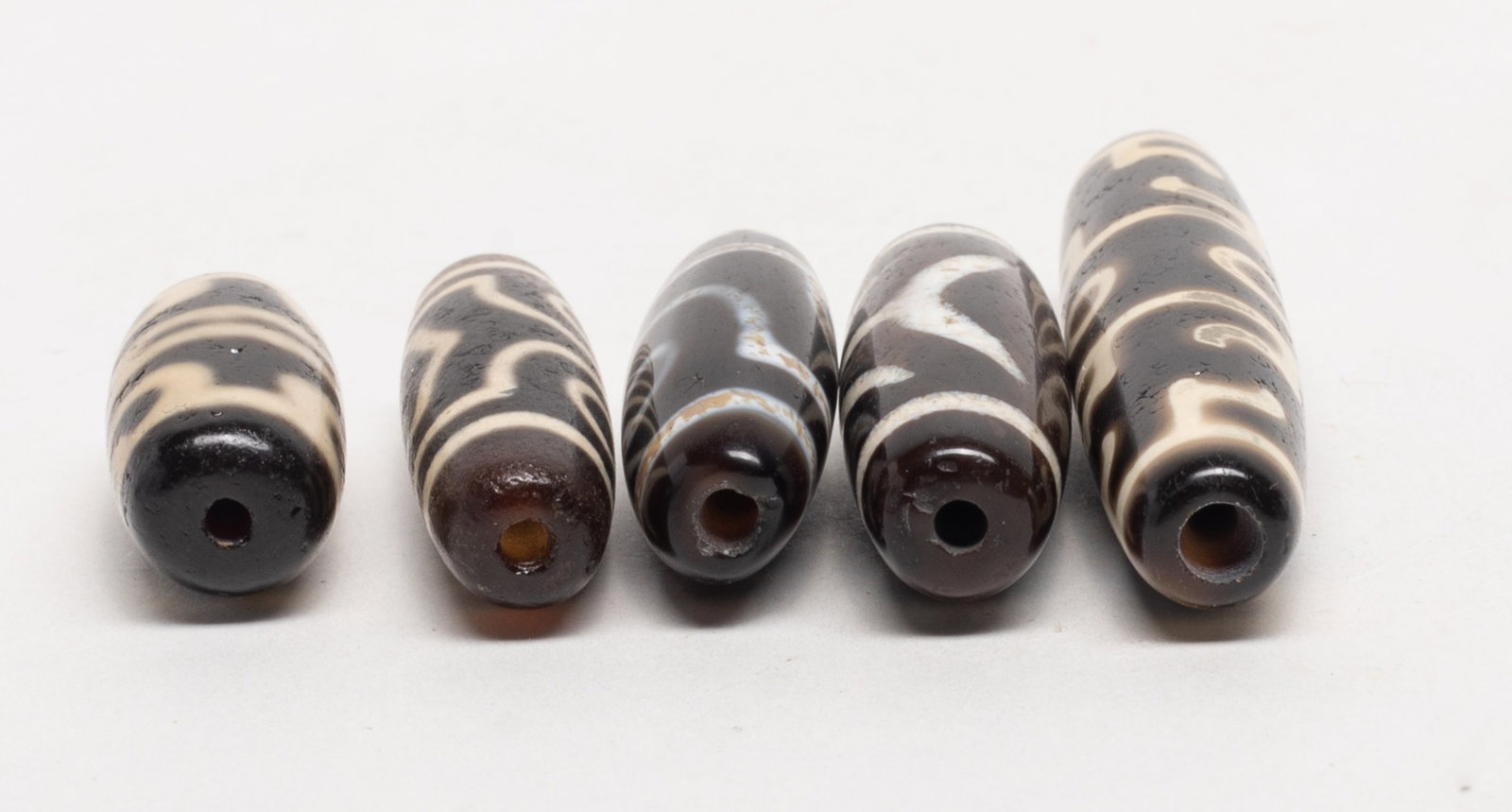 Set Chinese Export Agate Beads - 9