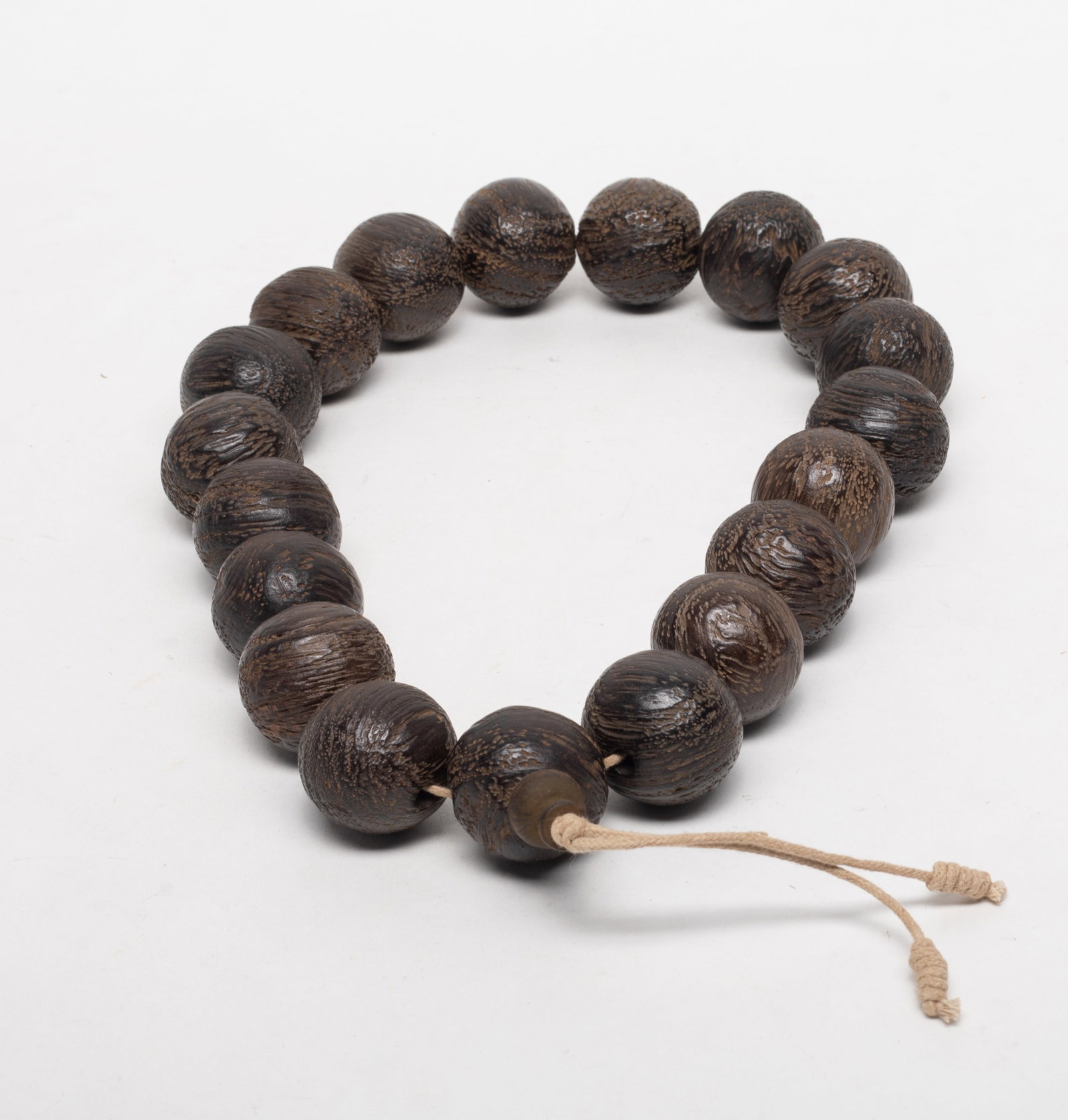 Large Bead South Asian Wood Prayer Beads (1 of 11)