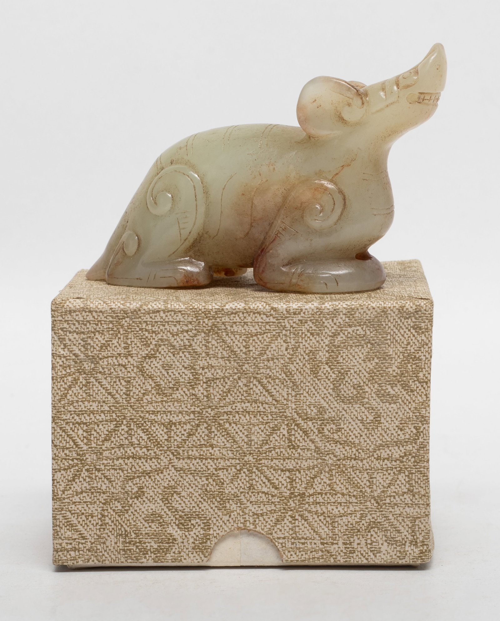 Chinese Russet Jade Beast w/ Box (1 of 12)