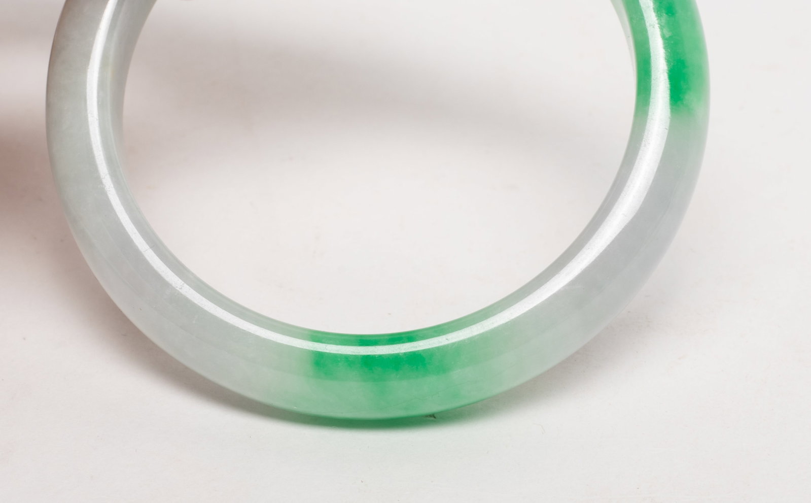 Two Chinese Colored Stone Bangles - 3