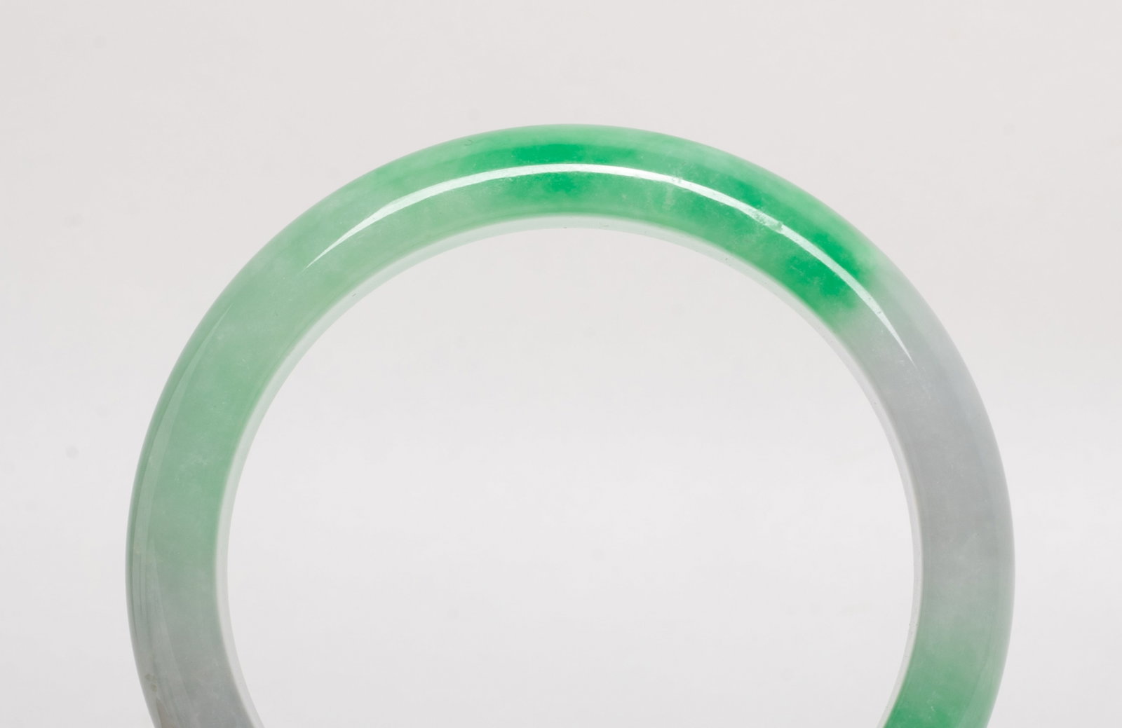 Two Chinese Colored Stone Bangles - 4