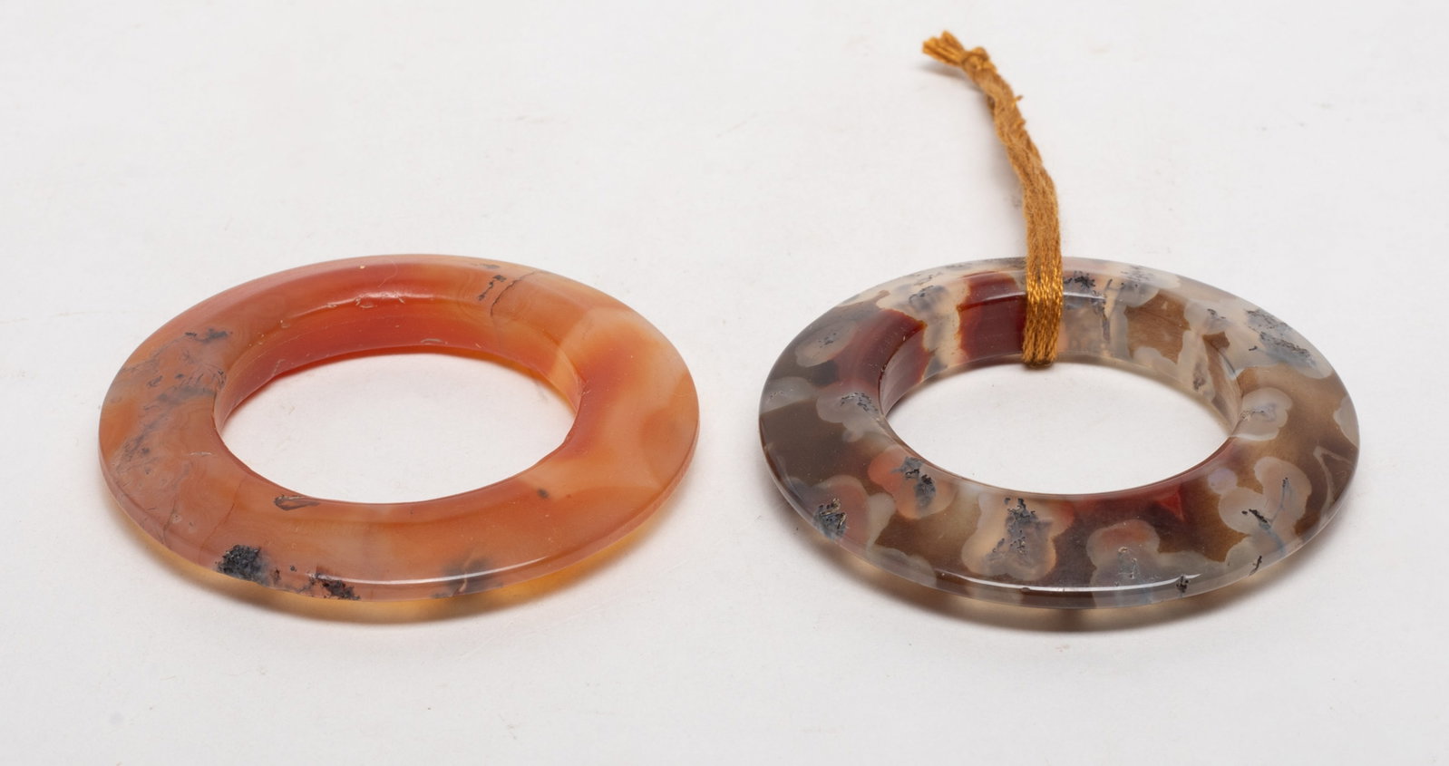 Two Chinese Moss Agate Huan (1 of 7)