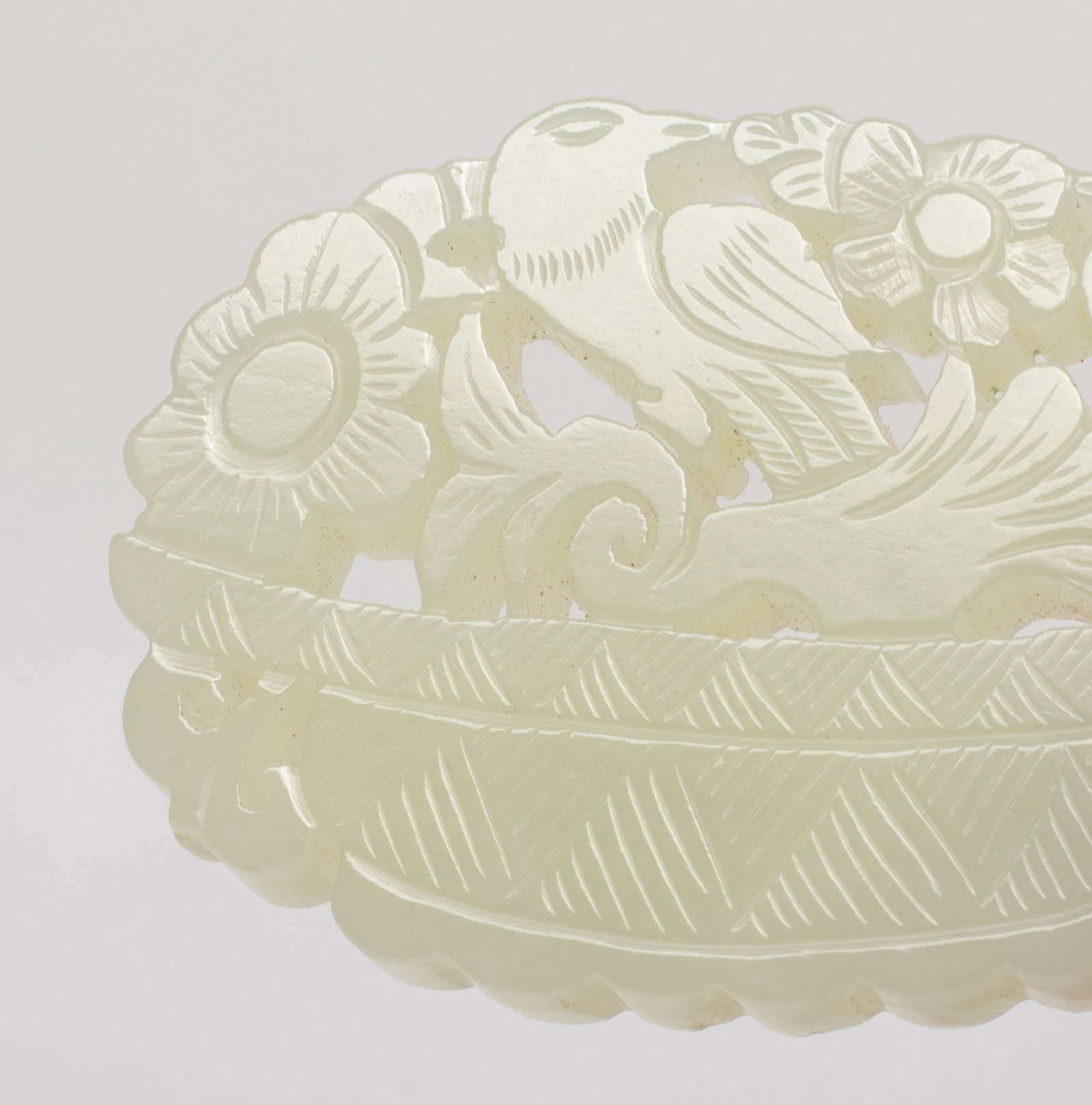 Two Chinese Openwork Jade Plaques - 10