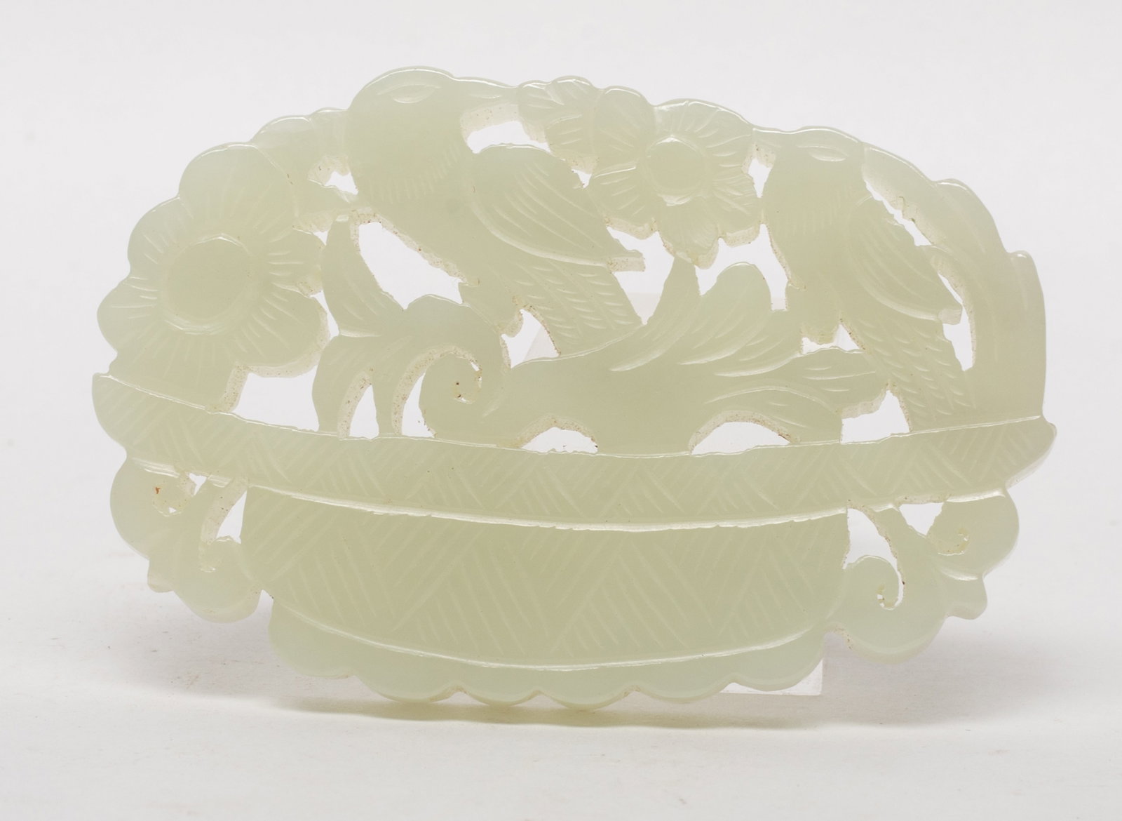 Two Chinese Openwork Jade Plaques - 8