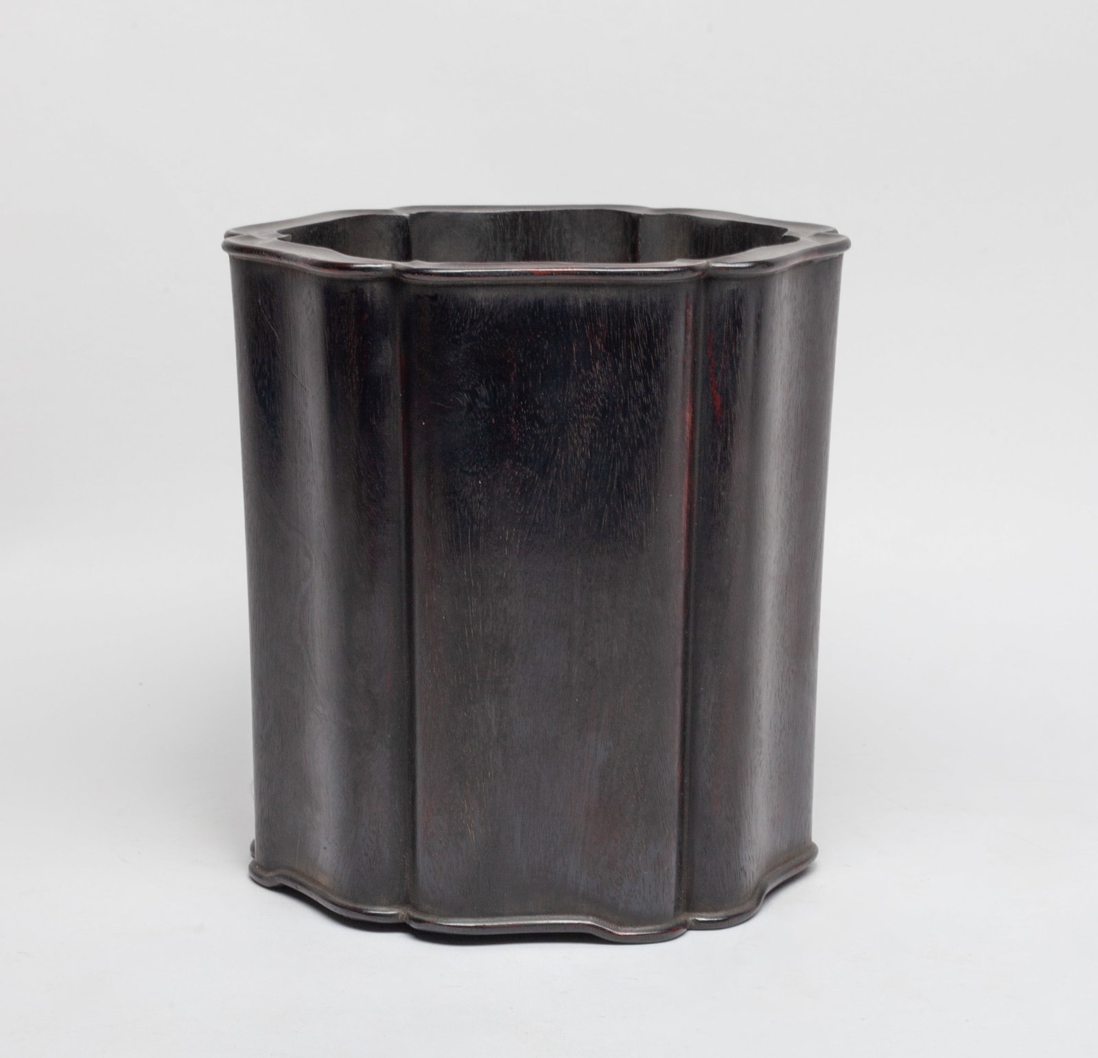 Estate Large Chinese Hardwood Brush Pot (1 of 10)