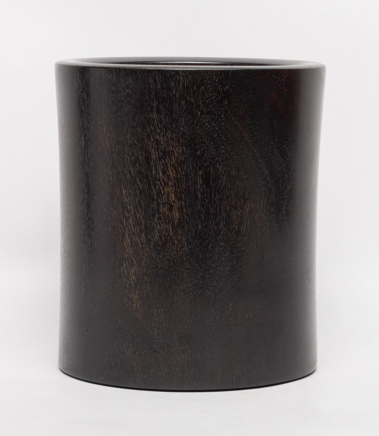 Heavy Chinese Export Wood Brush Pot (1 of 11)