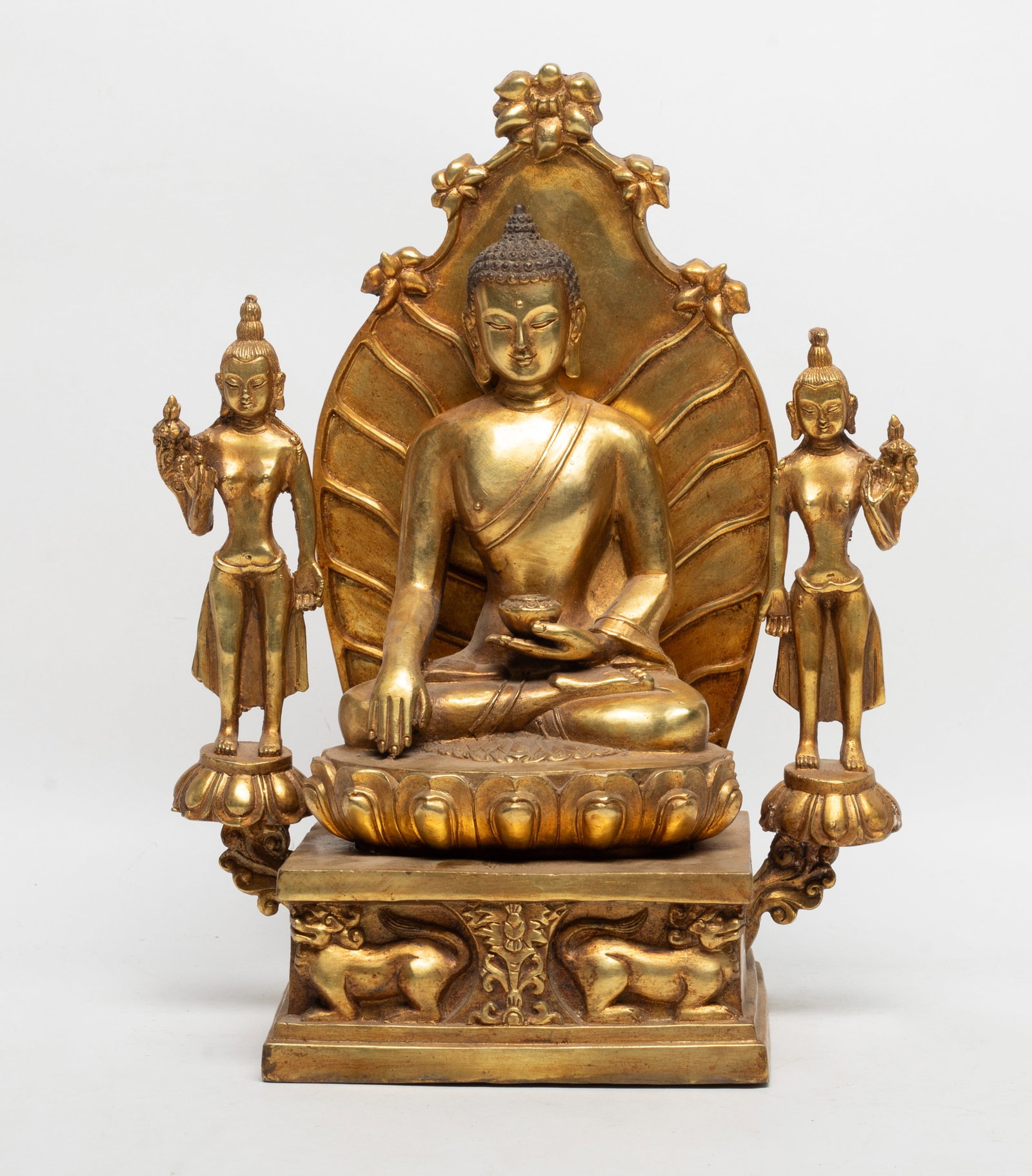 Chinese Gilt Bronze Buddha Sets (1 of 16)