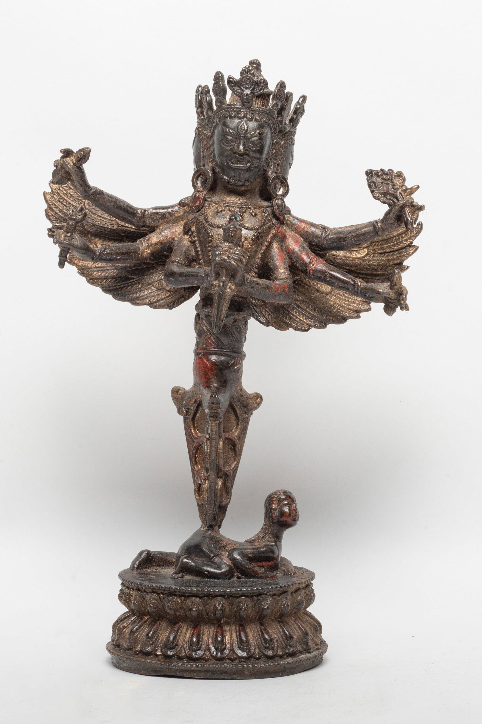 Unusual Chinese Gilt Bronze Buddha (1 of 12)