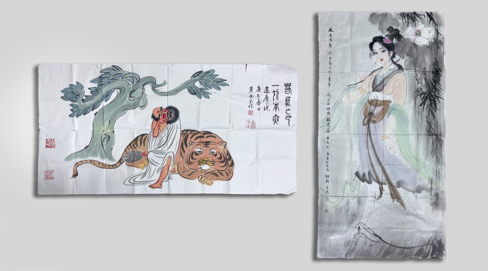 Two Chinese Watercolor Paintings (1 of 18)