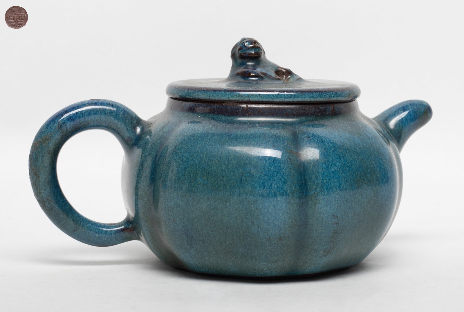 Chinese Export Glazed Yixing Zisha Tea Pot (1 of 10)