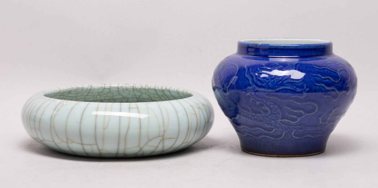Large Chinese Porcelain Brush Washer & Jar (1 of 15)