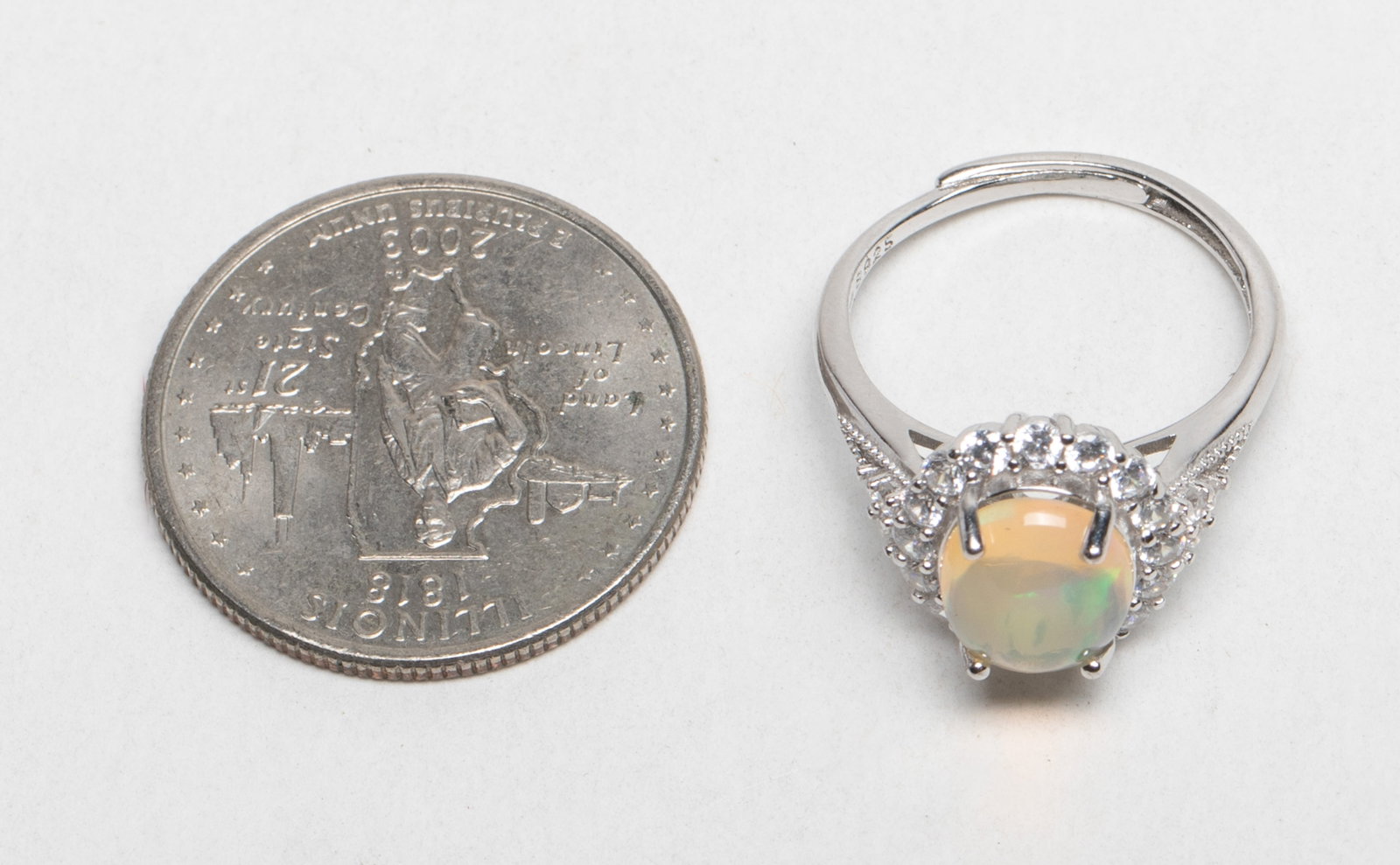 Vintage Fire Opal Ring - 2