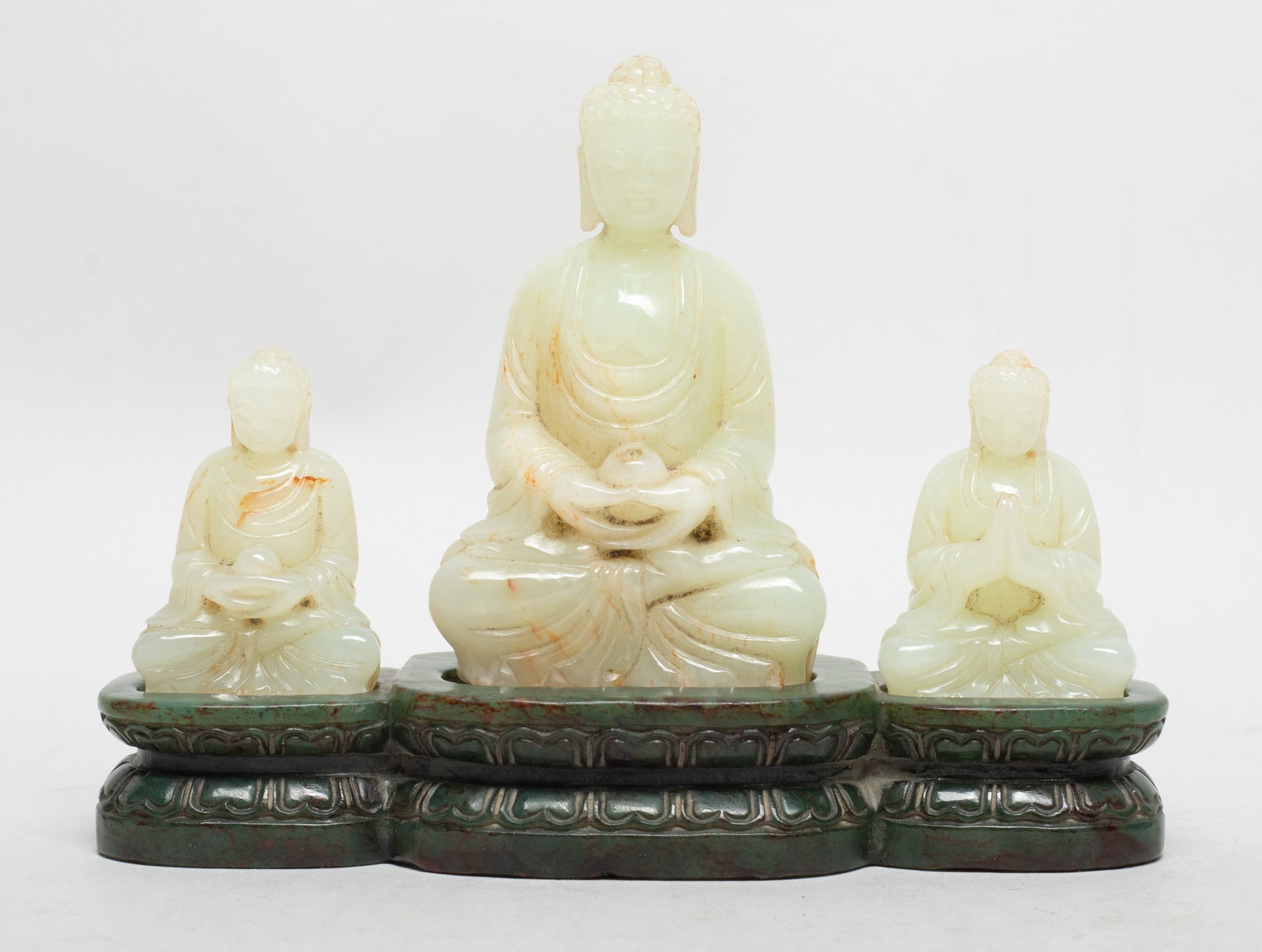 Estate Chinese Jade Carved Buddha Sculptures (1 of 15)