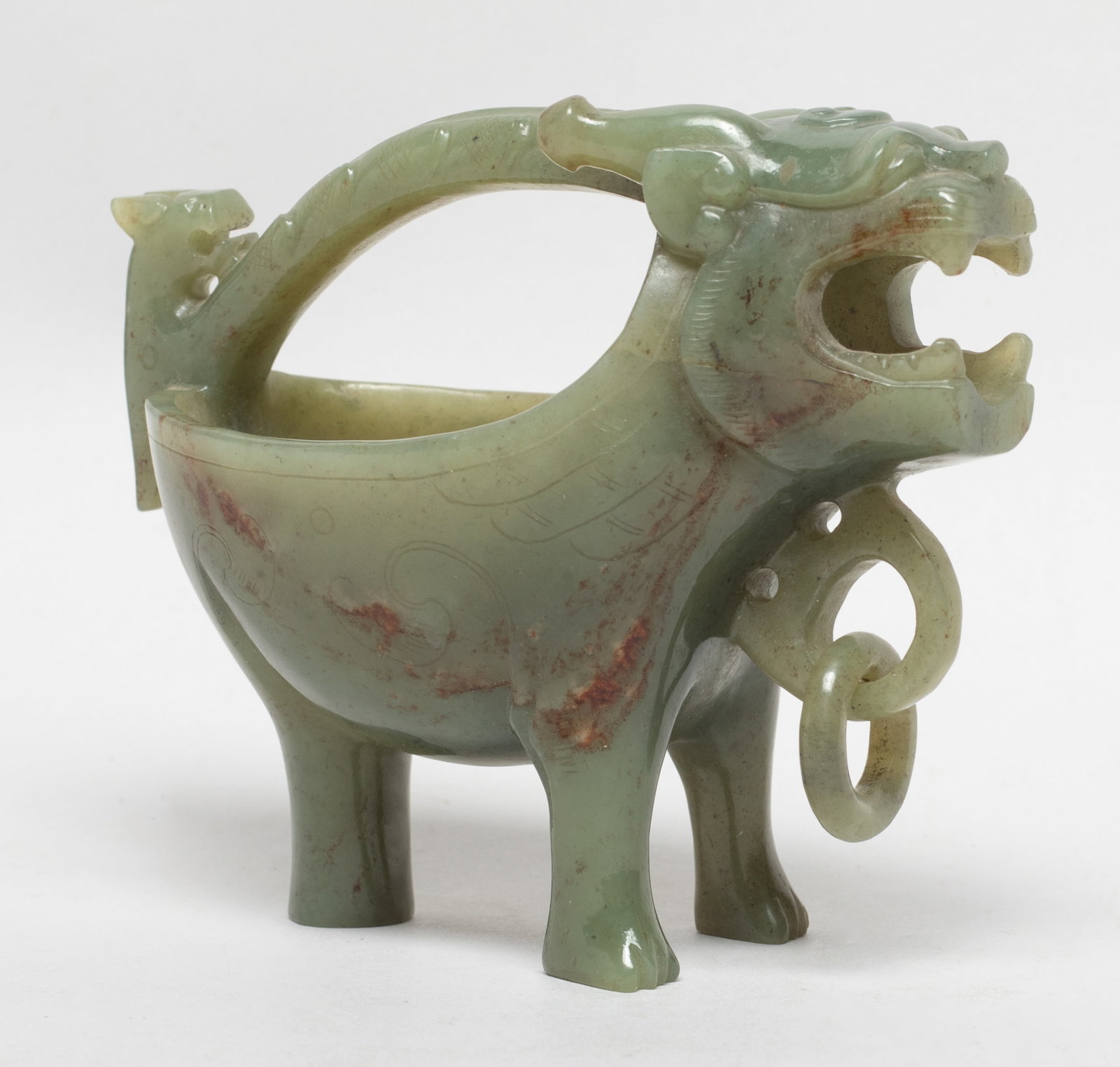 Chinese Jade Carved Water Pot (1 of 10)