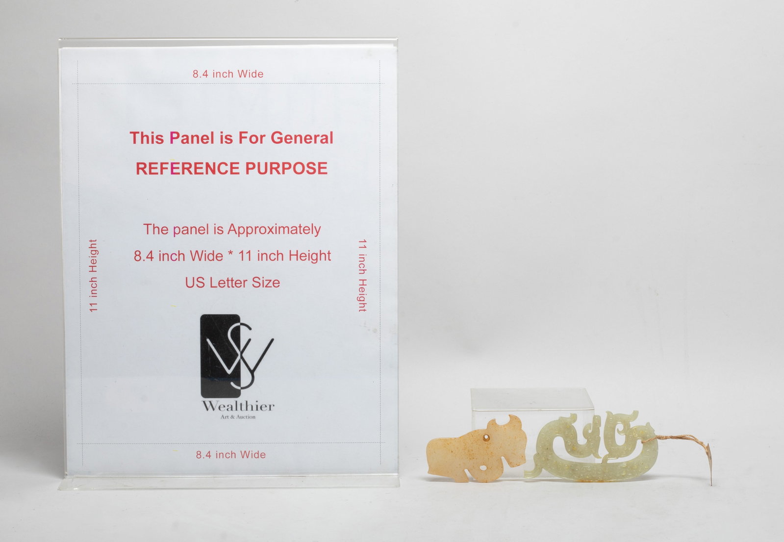 Two Chinese Export Jade Pendants - 2