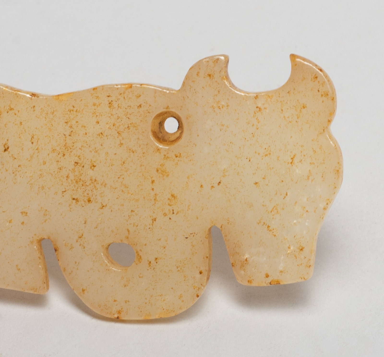 Two Chinese Export Jade Pendants - 5