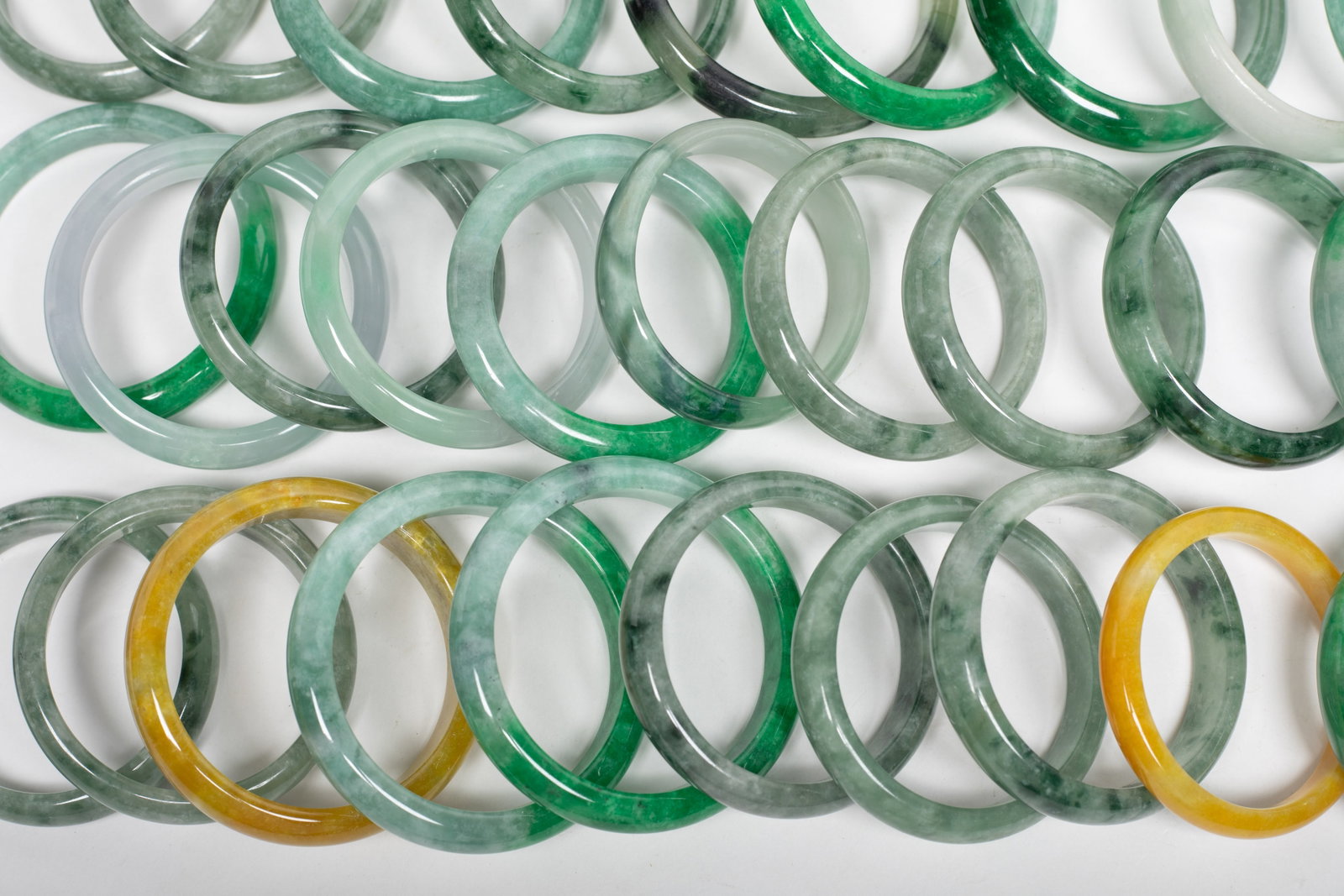 Set Vintage Chinese Export Bangles - 7