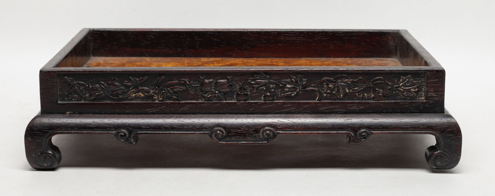 Rare Chinese Cherry Wood Tall Tray (1 of 10)
