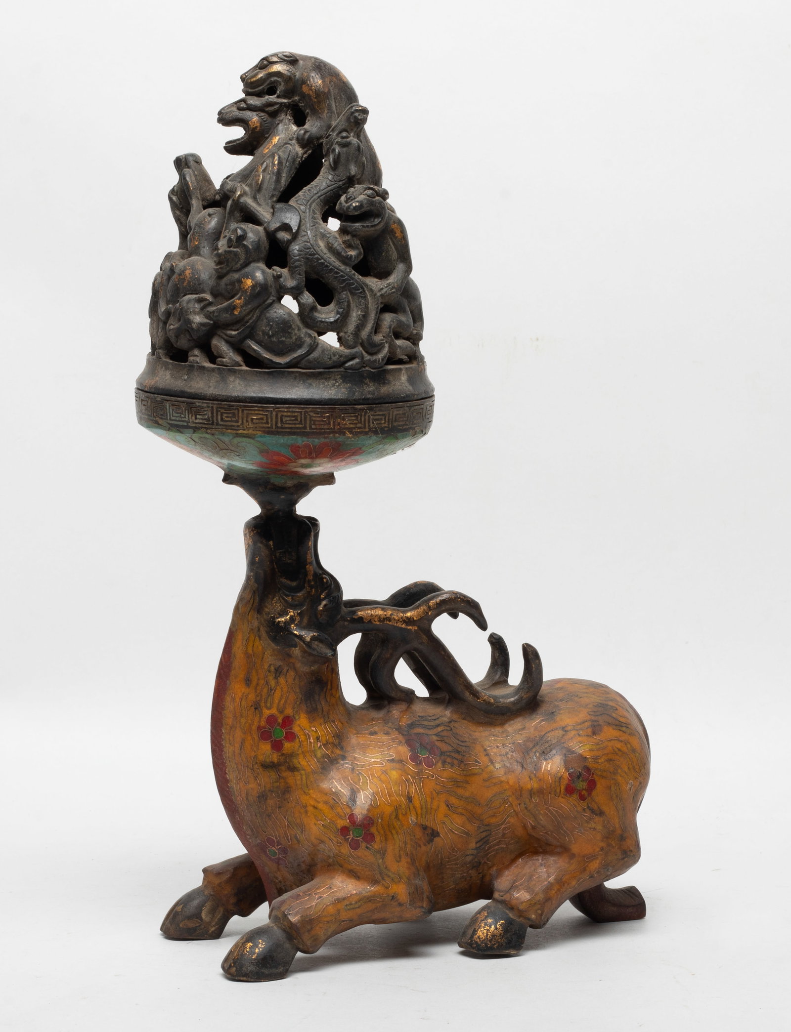 Special Form Chinese Cloisonne Censer (1 of 13)