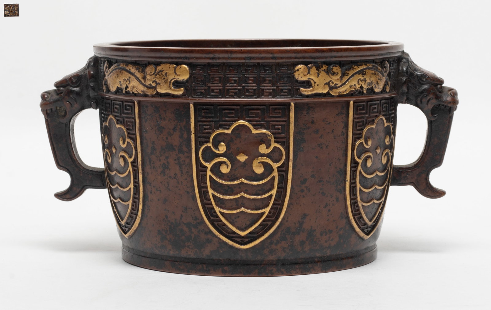 Heavy Chinese Gold on Bronze Censer (1 of 12)