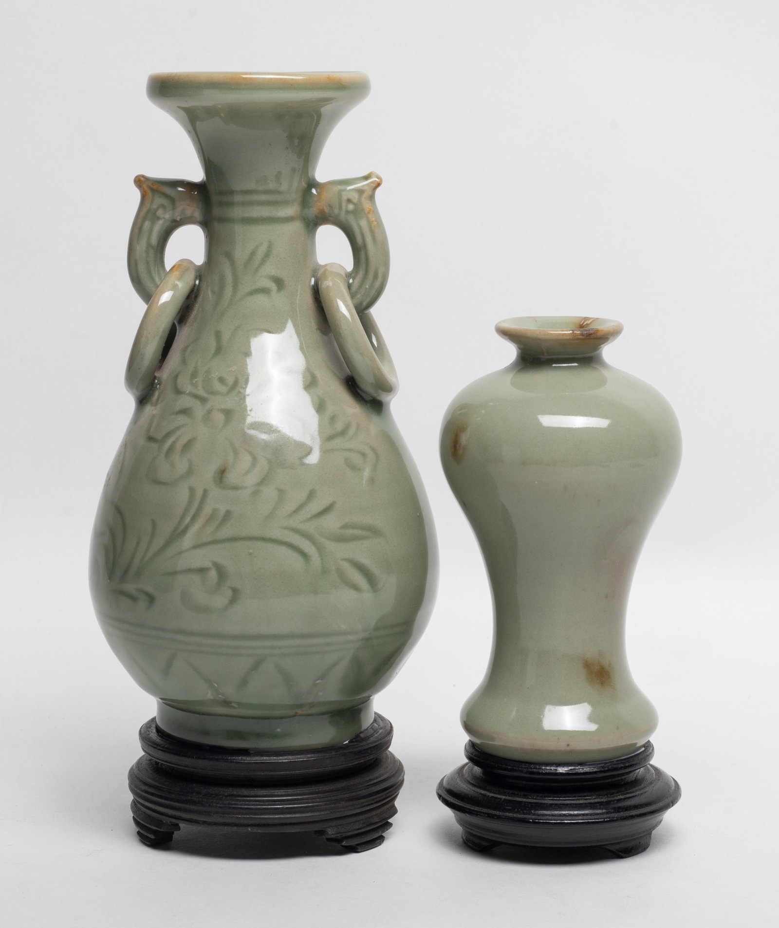 Estate Two Chinese Longquan Porcelain Vases (1 of 12)