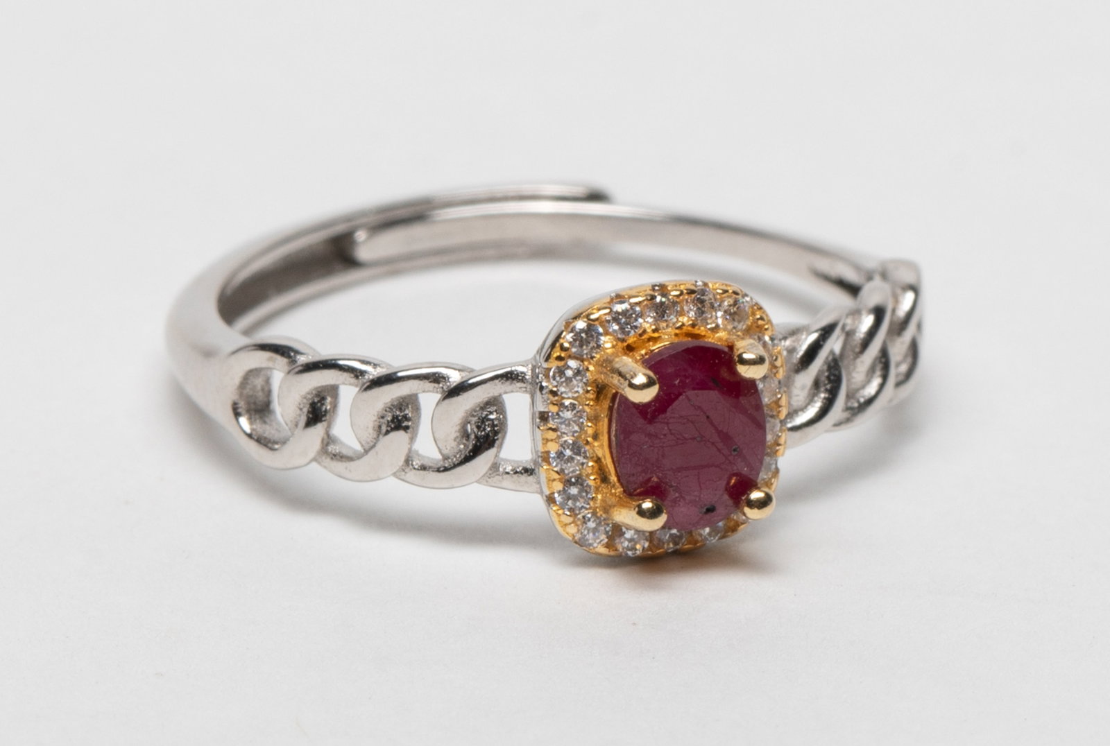 Estate Cut Ruby Stone Ring (1 of 8)