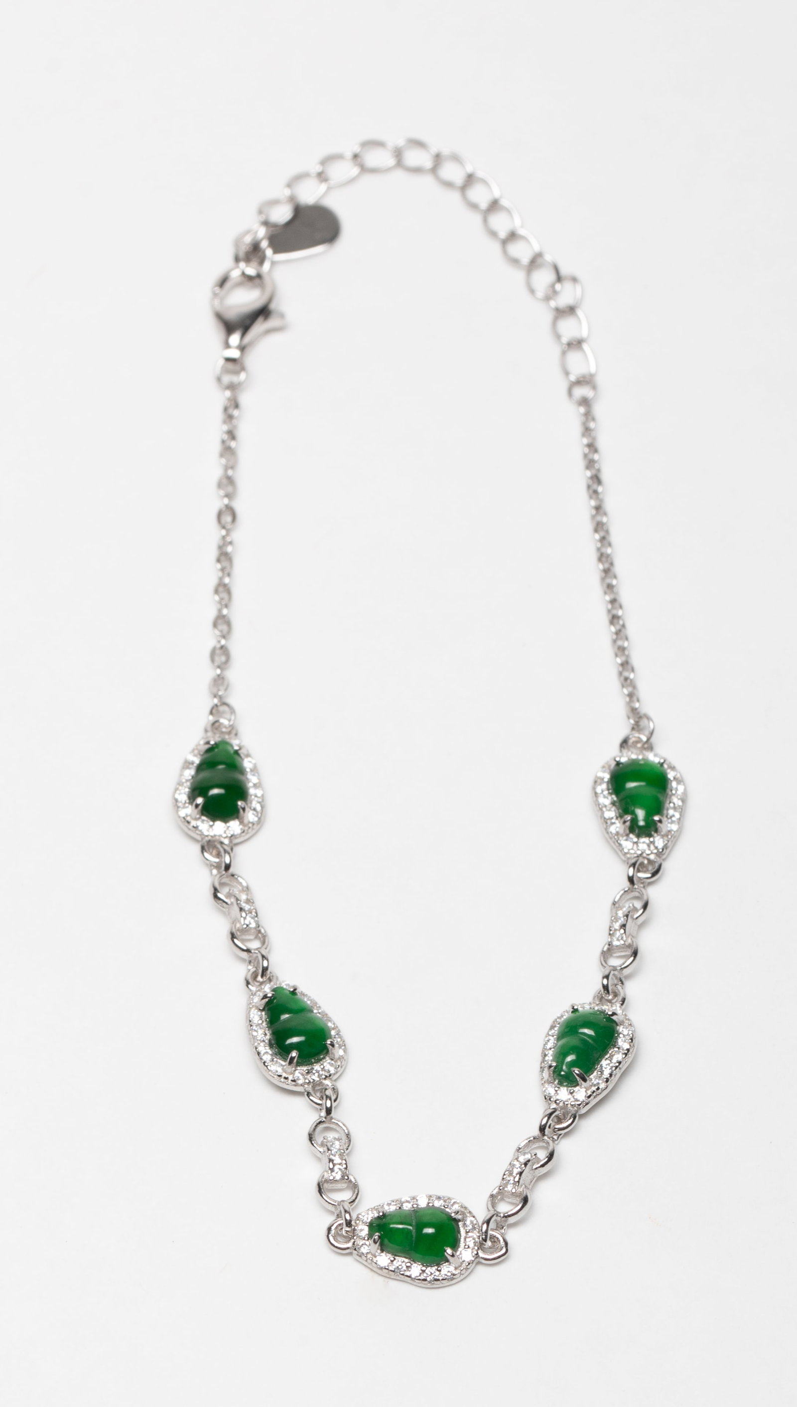 Estate Chinese Export Jade Bracelet (1 of 8)