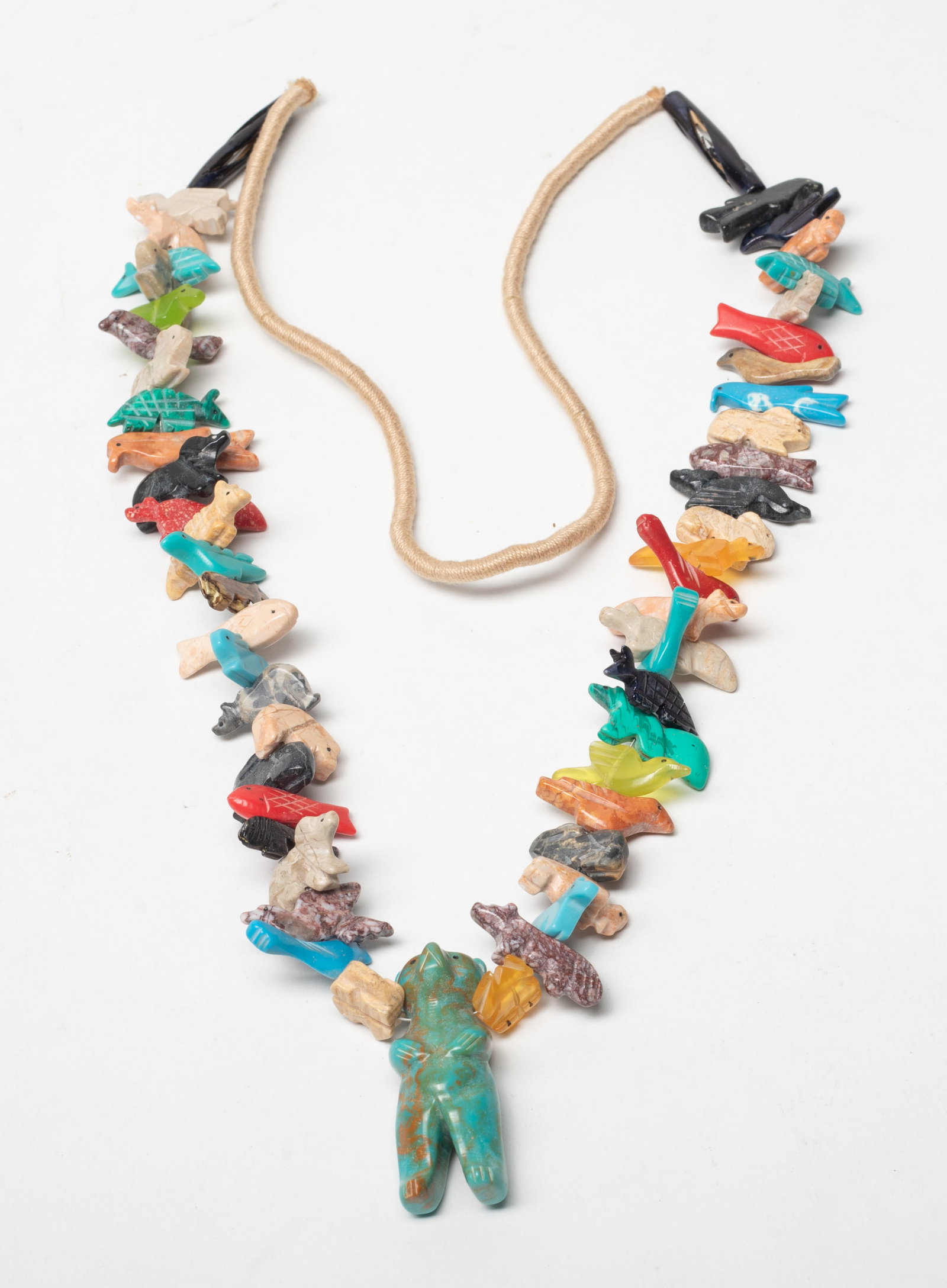 Long Vtg. Zuni Fetish Type Necklace (1 of 13)