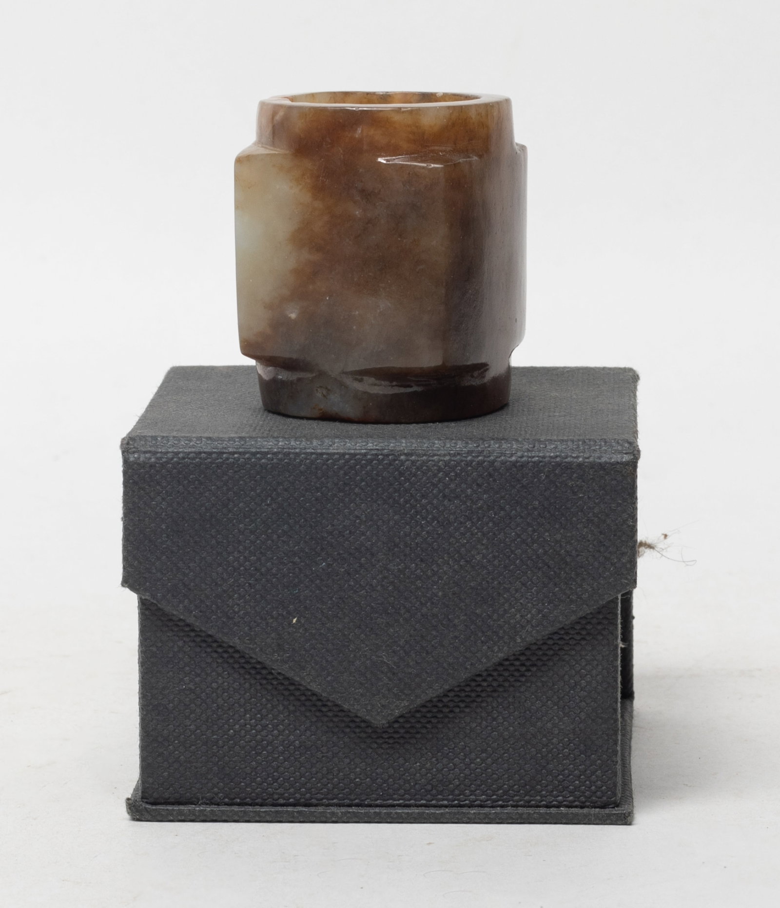 Chinese Russet Jade Carved Cong (1 of 8)