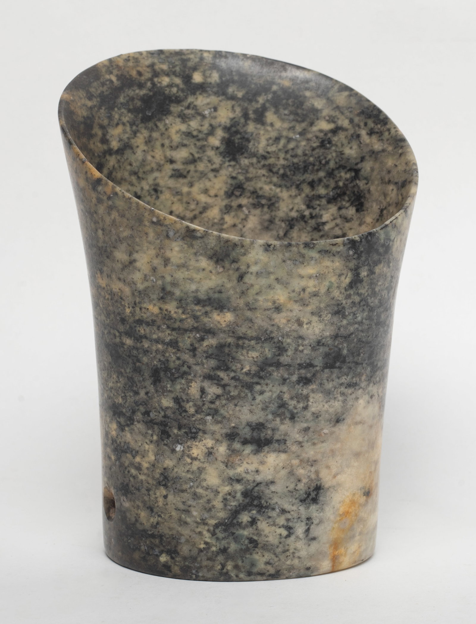 Tall Chinese Jade/ Stone Carved Gu (1 of 11)