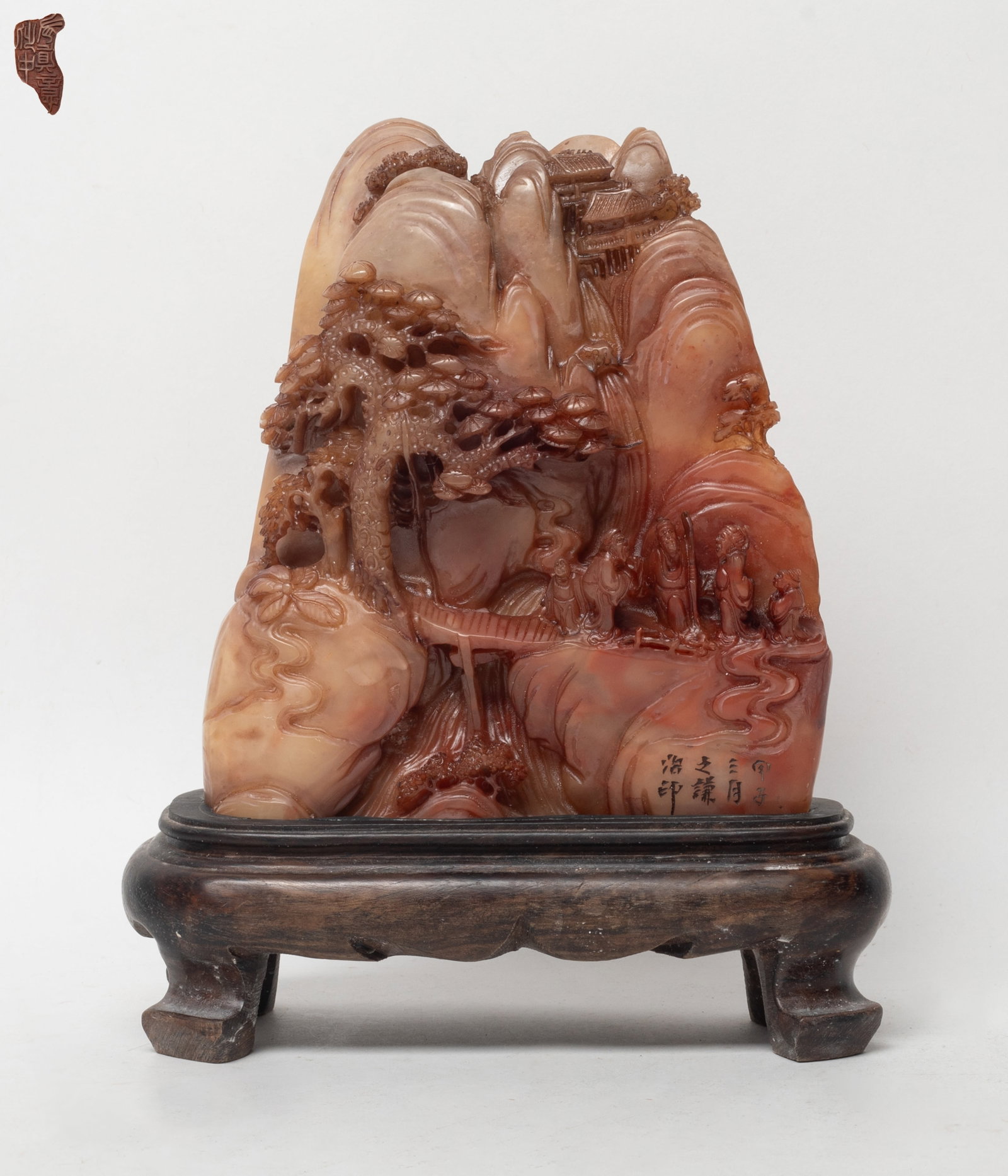 Detailed Chinese Shoushan Stone Sculpture (1 of 14)