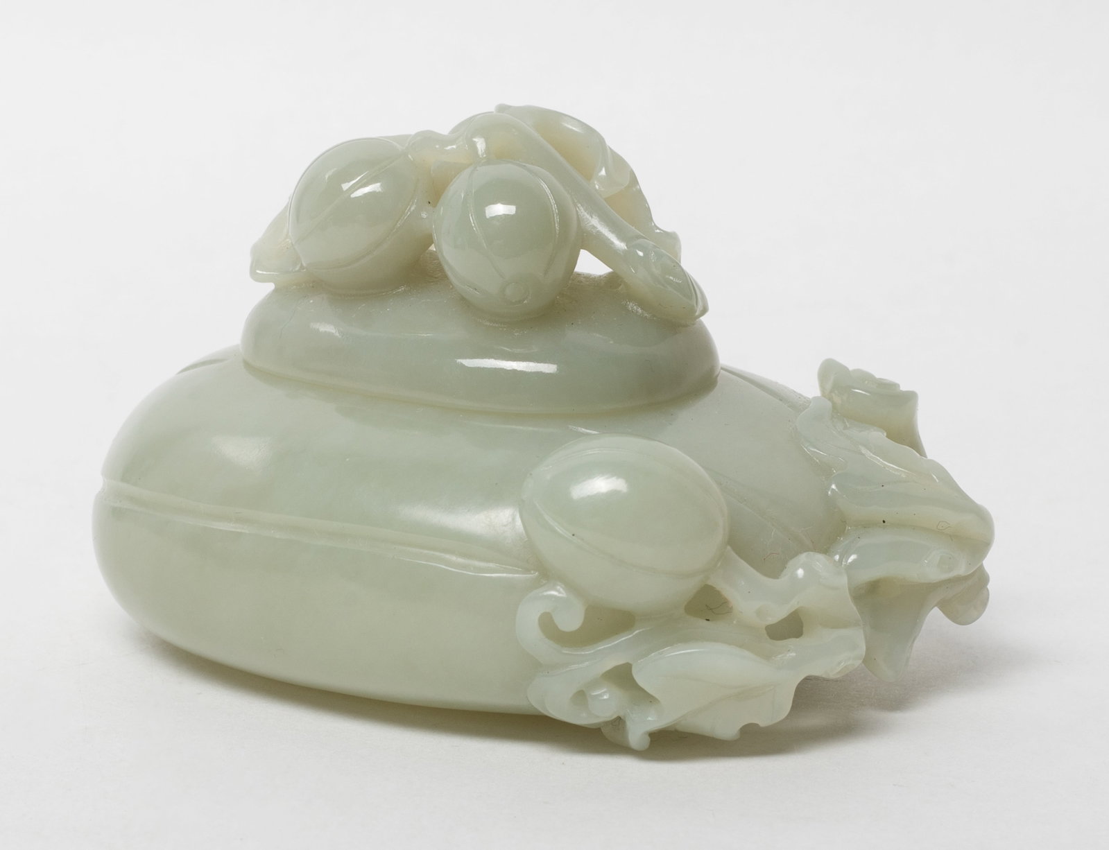 Chinese Jade Carved Covered Water Pot (1 of 12)