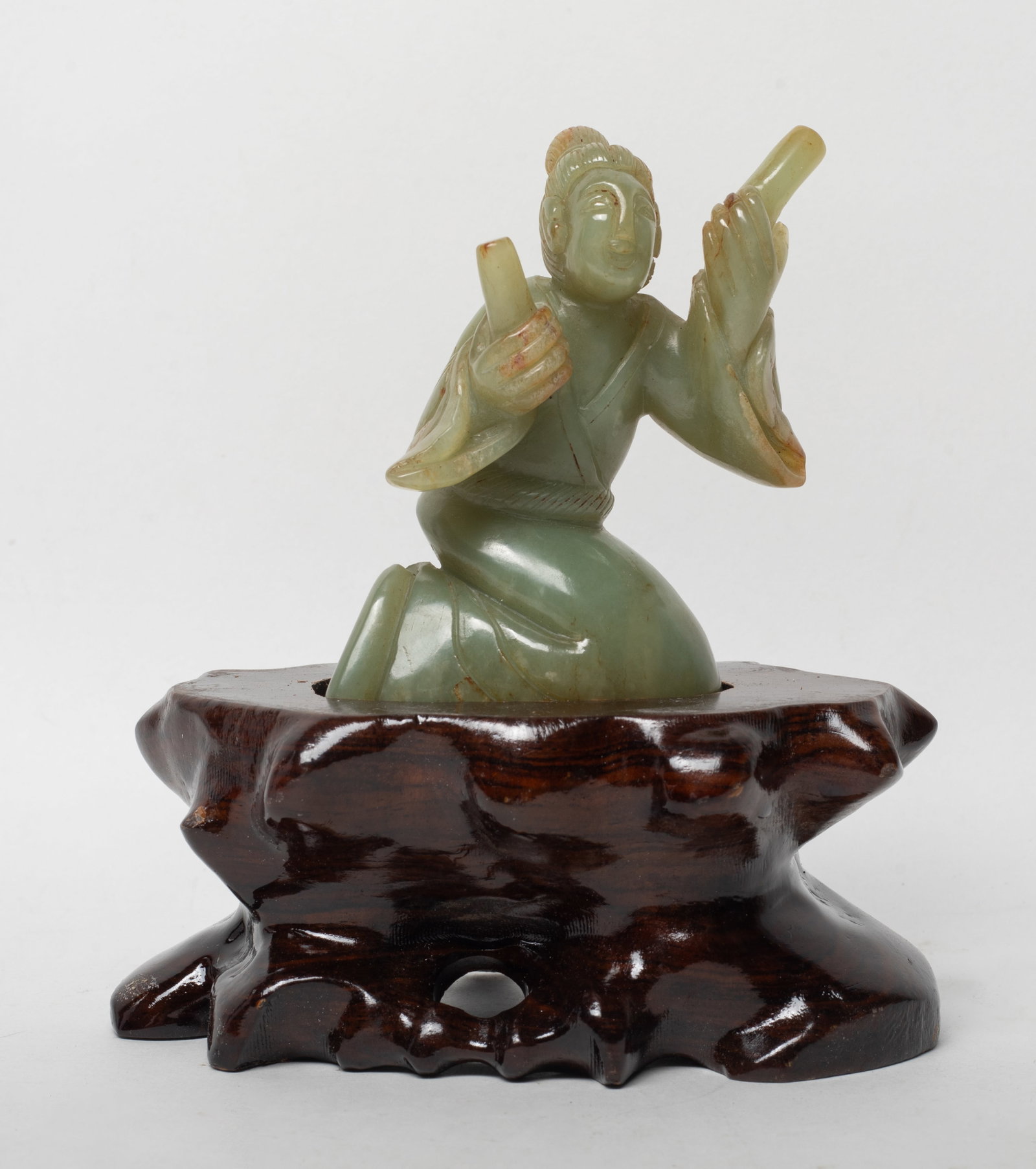 Unusual Large Chinese Jade Figure Sculpture (1 of 11)