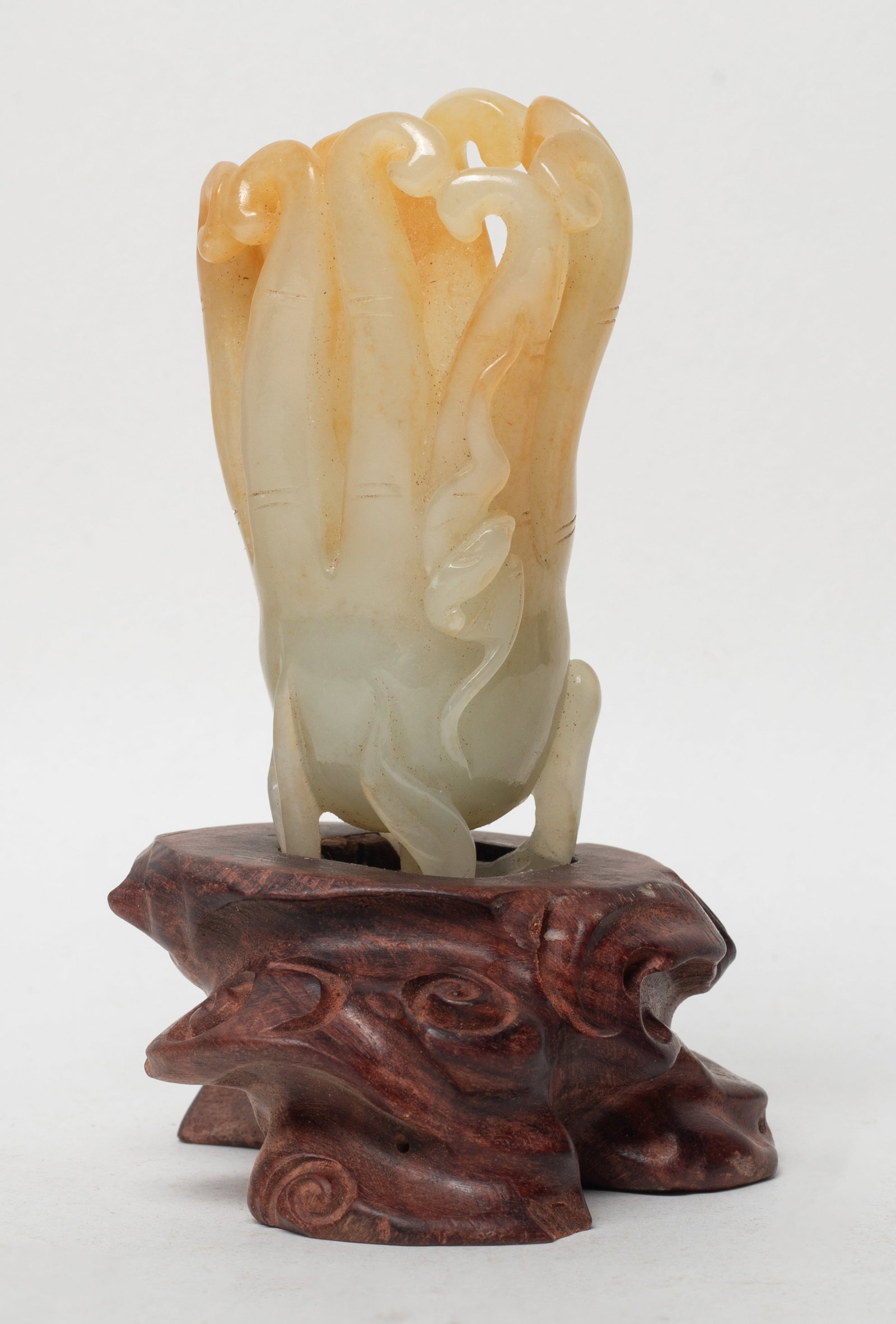 Chinese Russet Jade Buddha Hand w/ Base (1 of 10)
