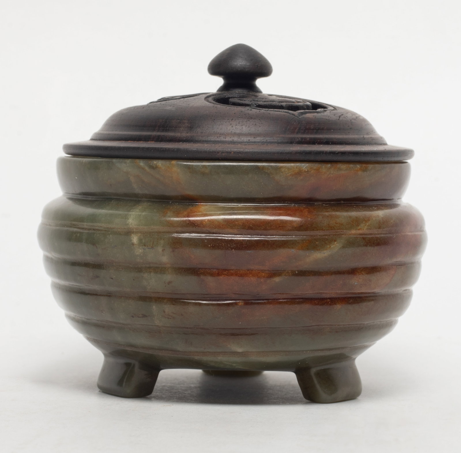 Chinese Russet Jade Censer w/ Cover (1 of 8)