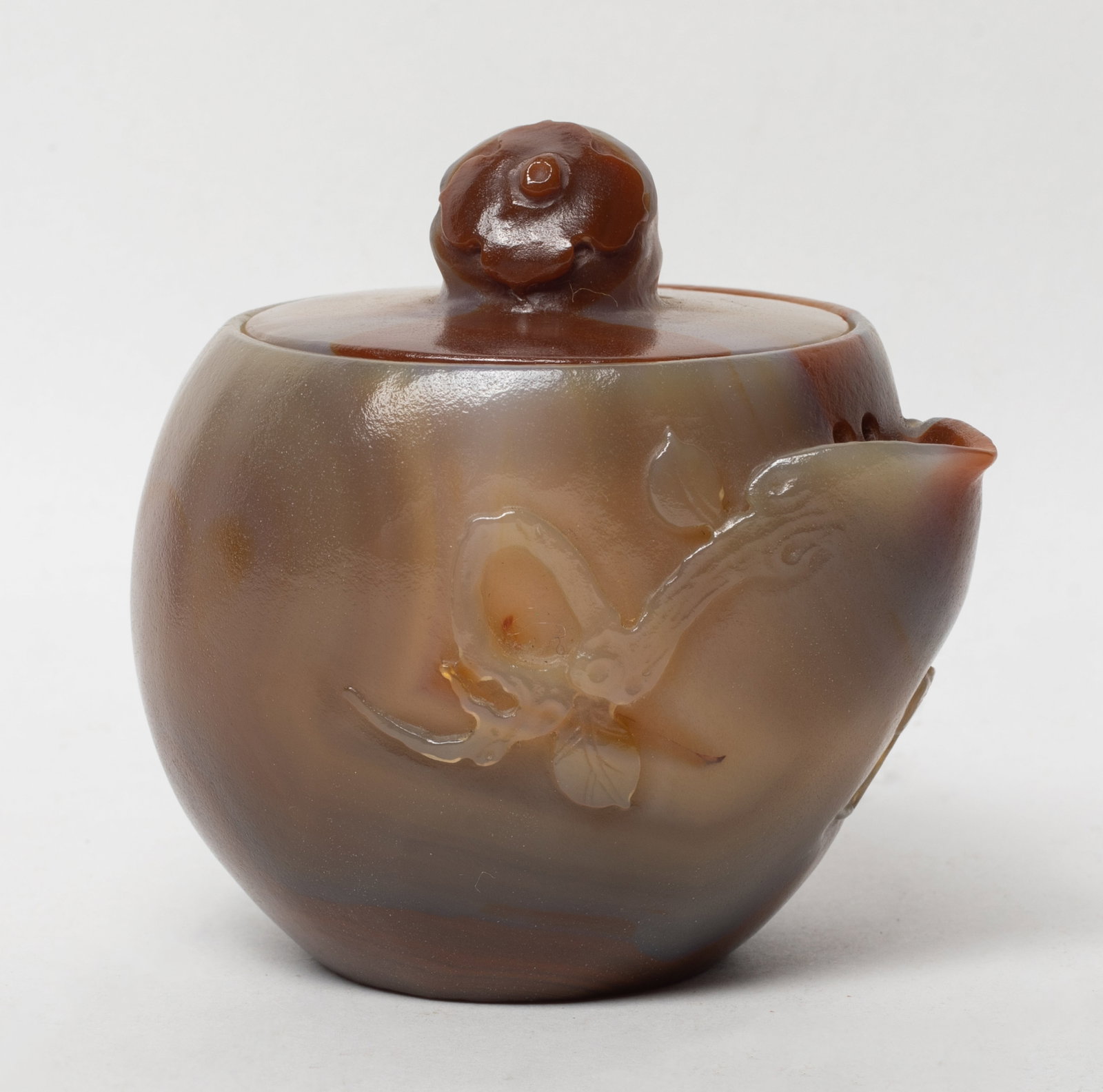 Rare Banded Agate Chinese Tea Pot (1 of 10)