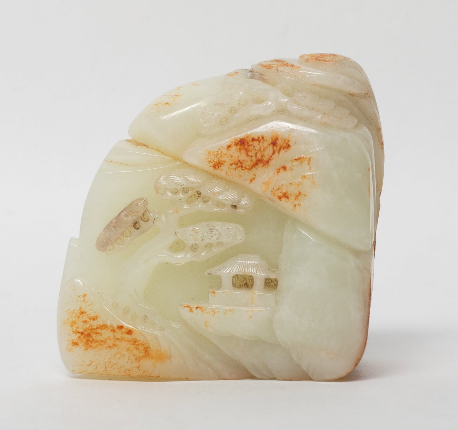 Estate Chinese Russet Jade Scholar Sculpture (1 of 11)