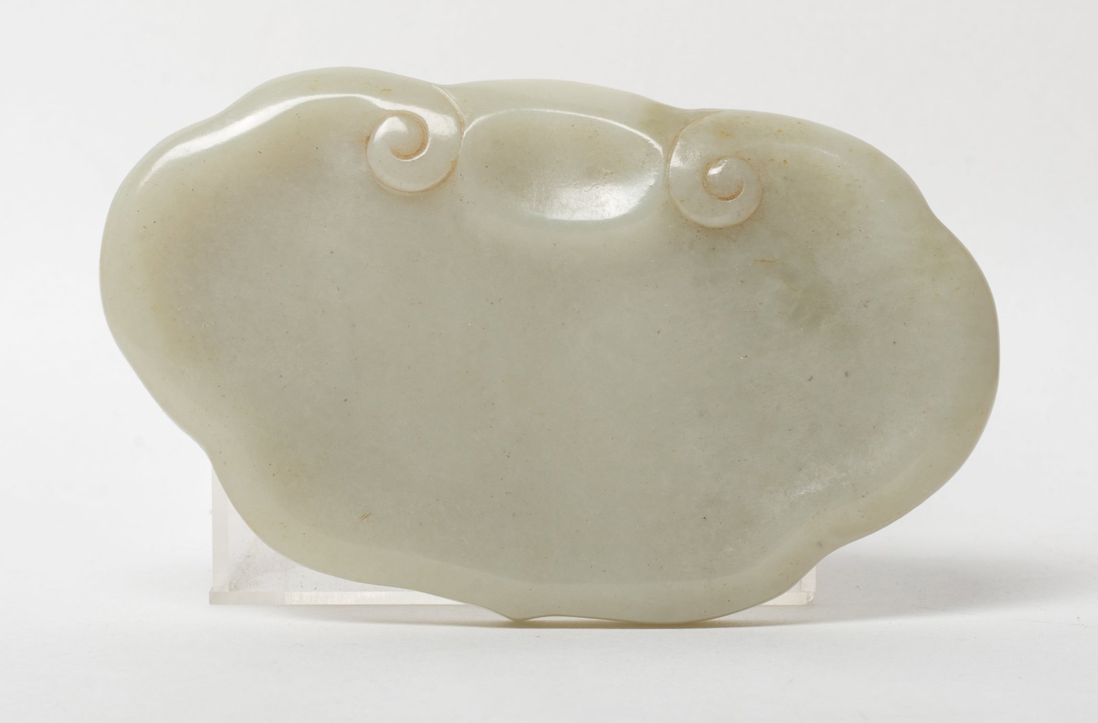 Estate Chinese Jade Carved Ruyi Form Brush Lick (1 of 9)