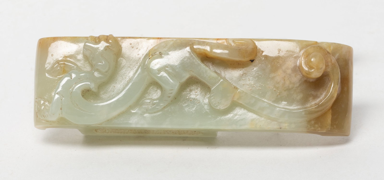 Estate Chinese Russet Jade Dragon Holder (1 of 12)