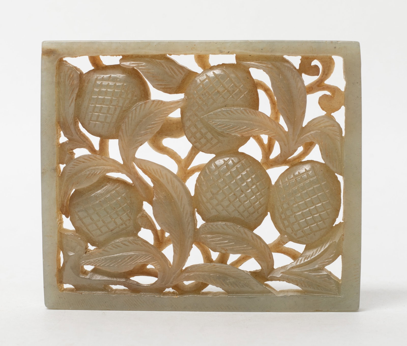 Chinese Jade Carved Belt Buckle Plaque (1 of 9)