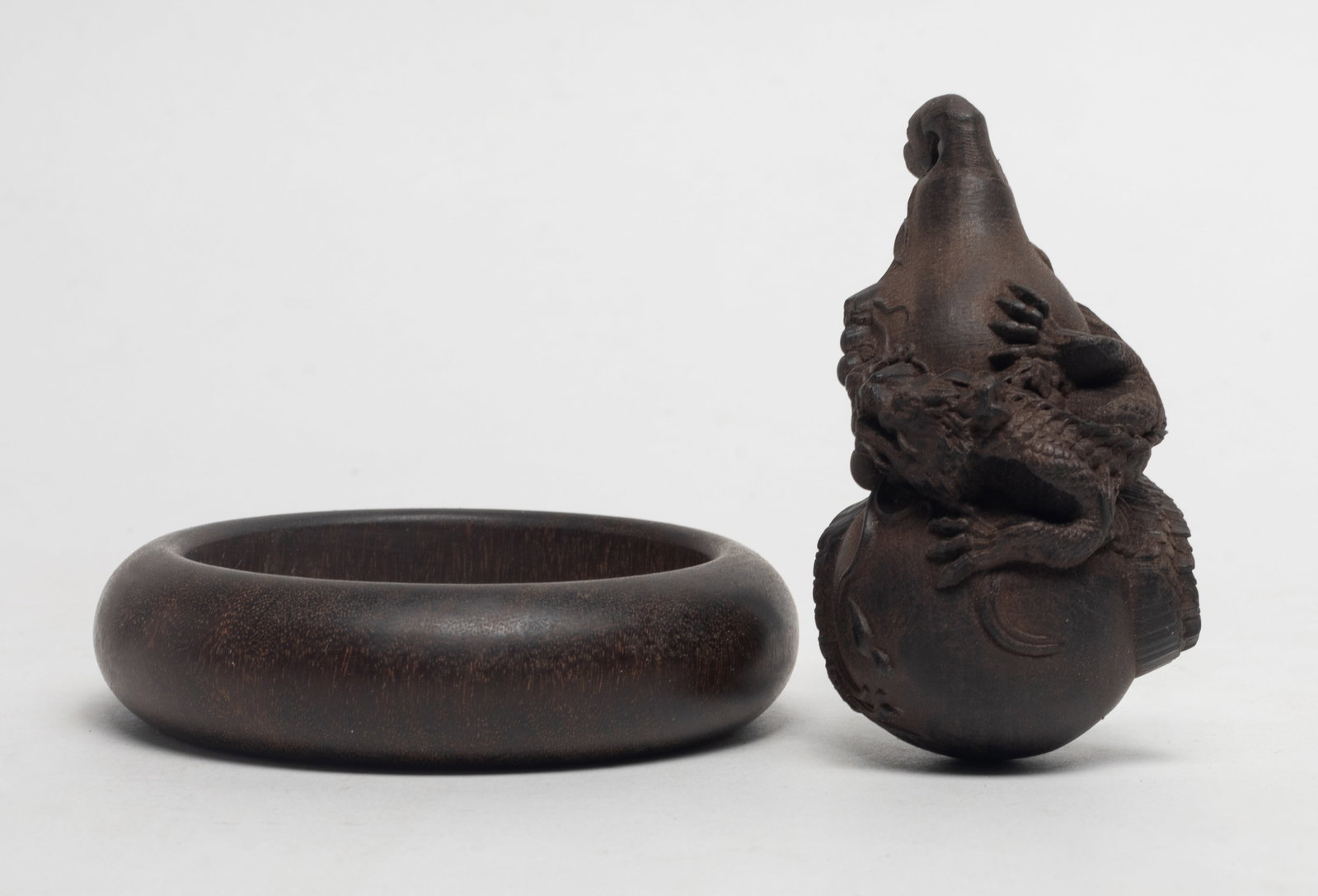 Chinese Export Agarwood Bangle, Pendant (1 of 12)