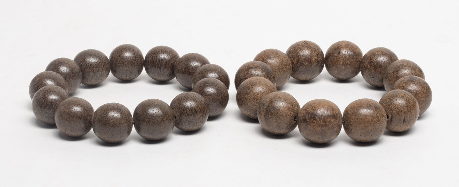 Two Vtg. Chinese Export Agarwood Prayer Beads (1 of 9)