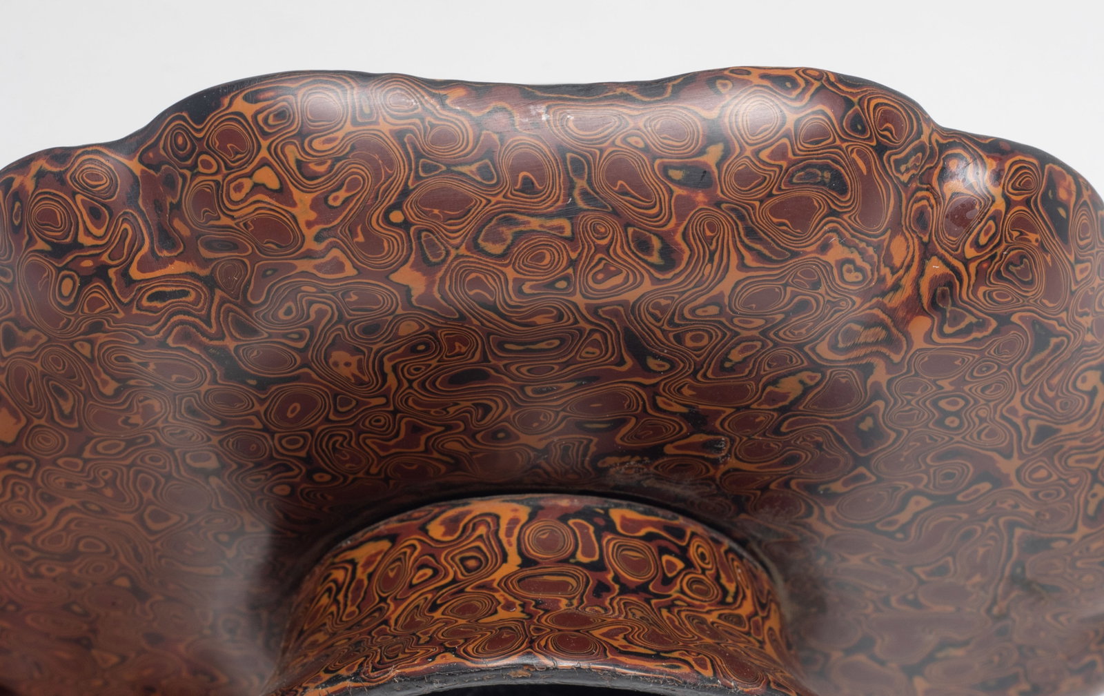 Estate Chinese Lacquer Made Tea Cup Base - 7
