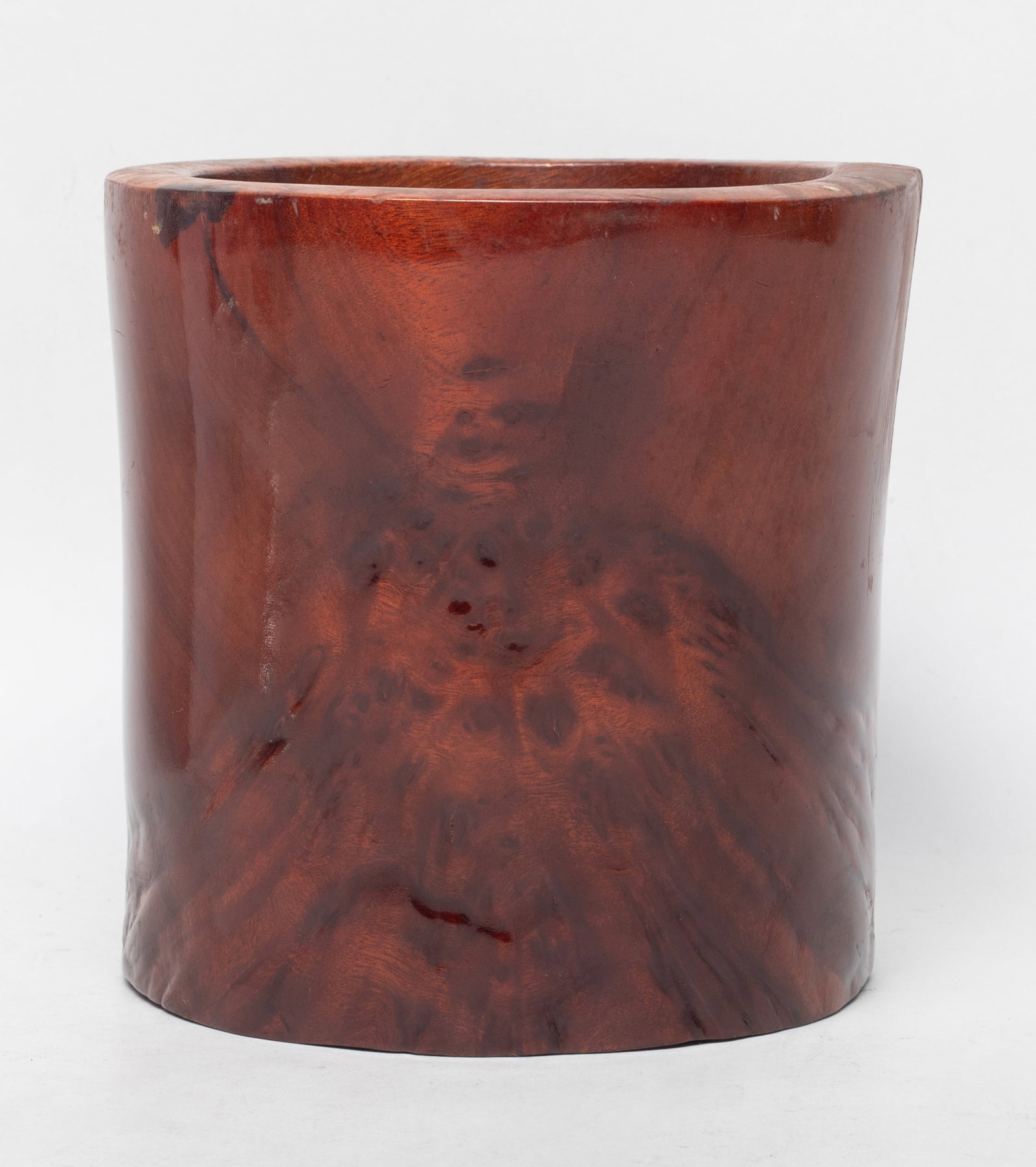 Chinese Export Wood Brush Pot (1 of 10)