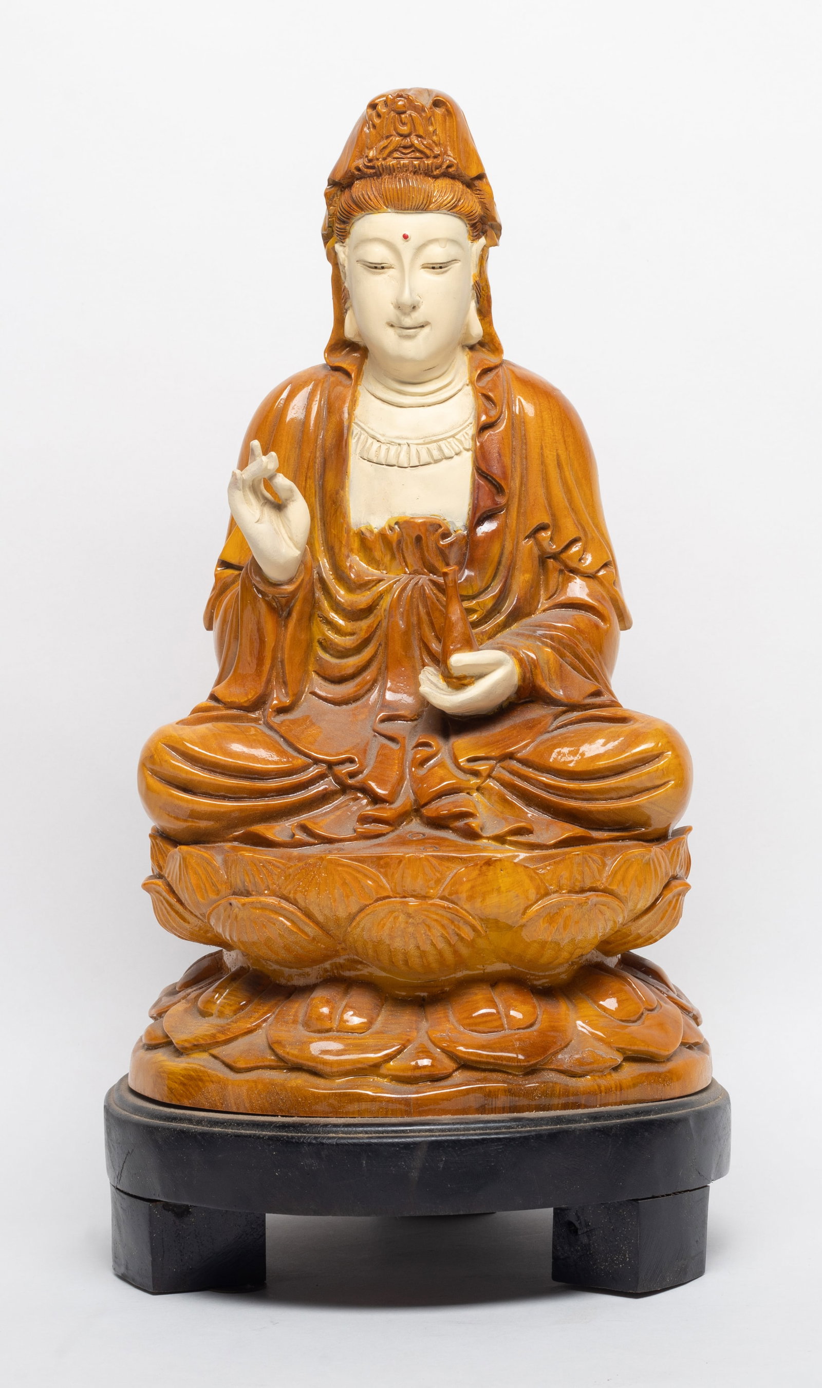 Rare Chinese Golden Silk Nanmu Buddha (1 of 11)