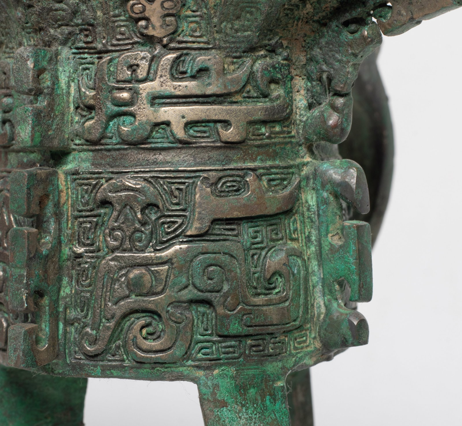 Tall Chinese Bronze Libation Cup - 10
