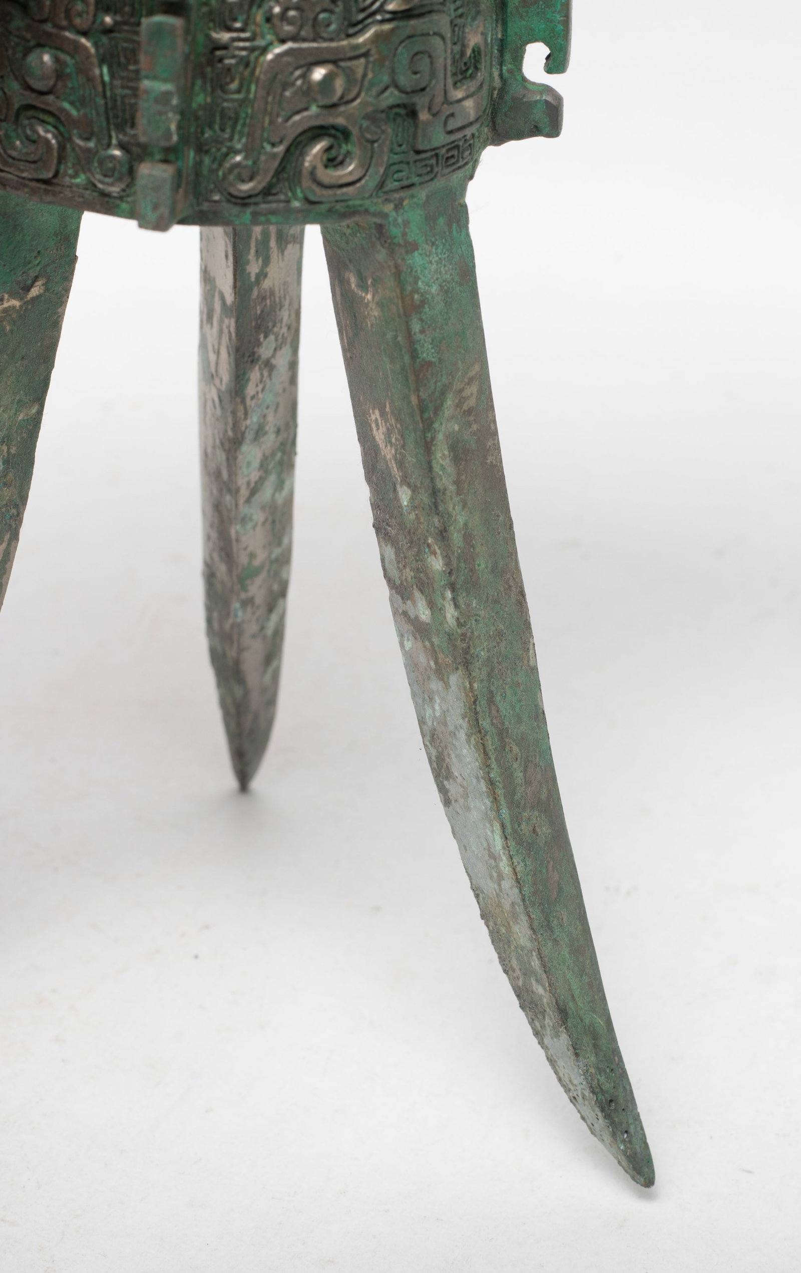 Tall Chinese Bronze Libation Cup - 11