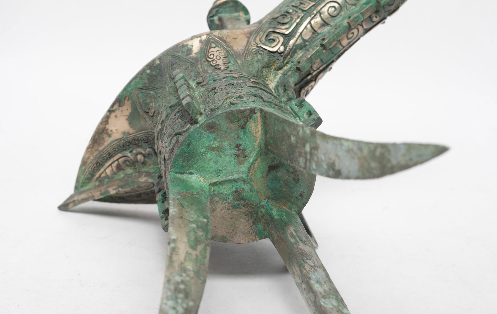 Tall Chinese Bronze Libation Cup - 12
