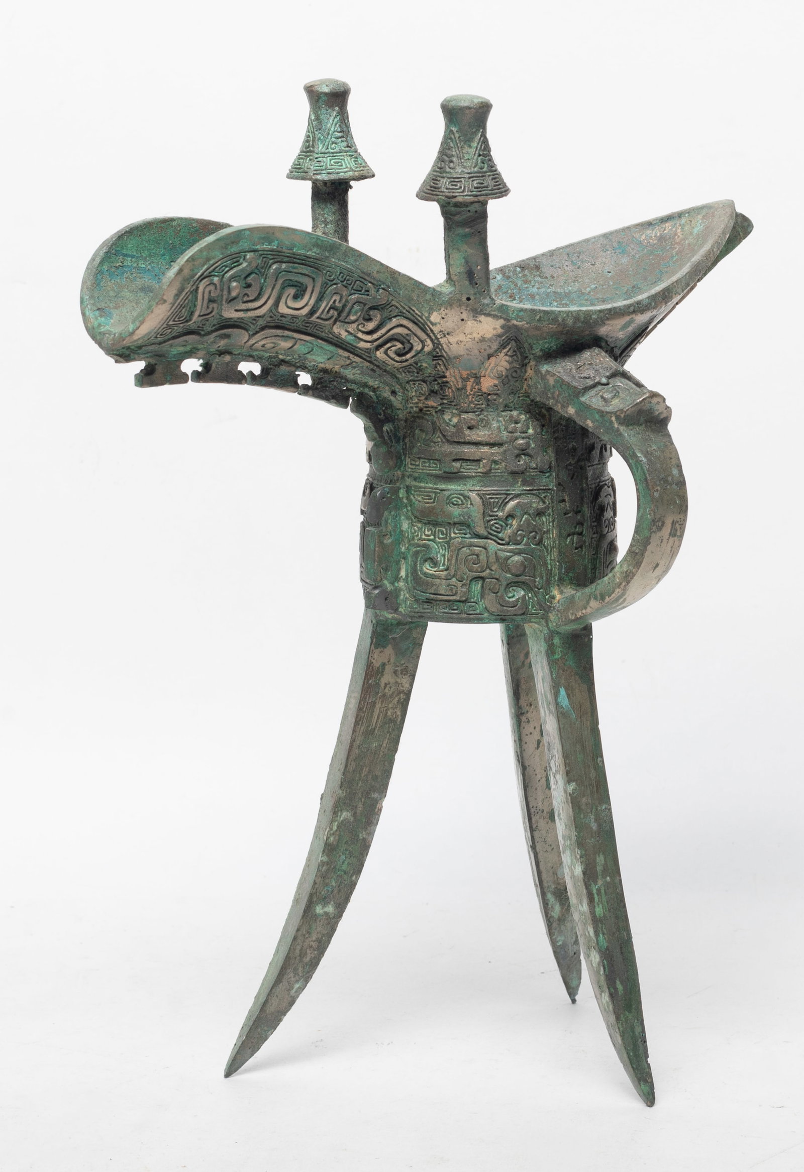 Tall Chinese Bronze Libation Cup (1 of 12)