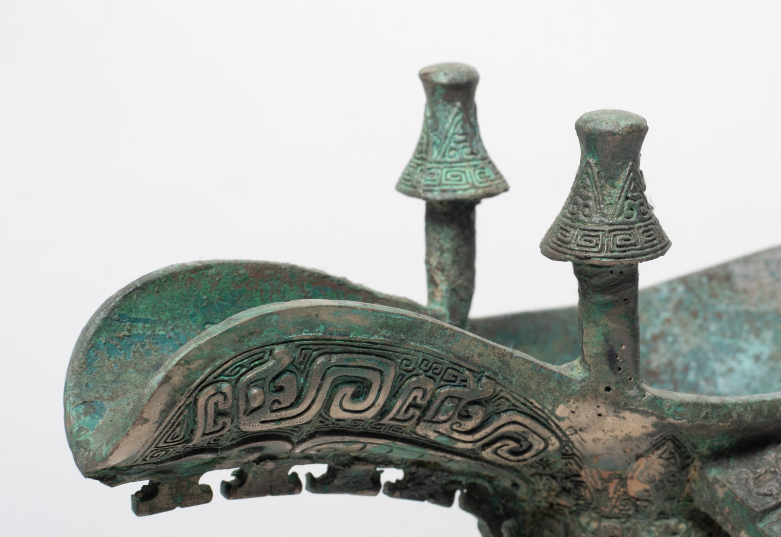 Tall Chinese Bronze Libation Cup - 4